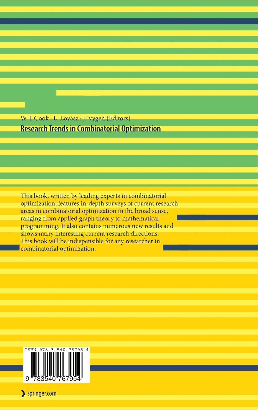 Rückseitencover Research Trends in Combinatorial Optimization