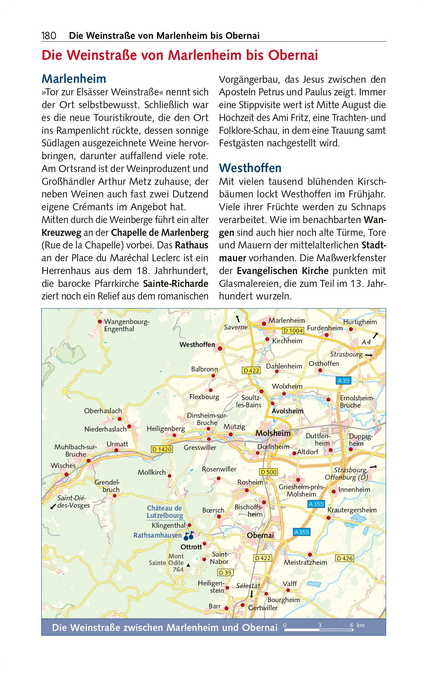 Beispielinhalt (Bild) TRESCHER Reiseführer Elsass und Lothringen