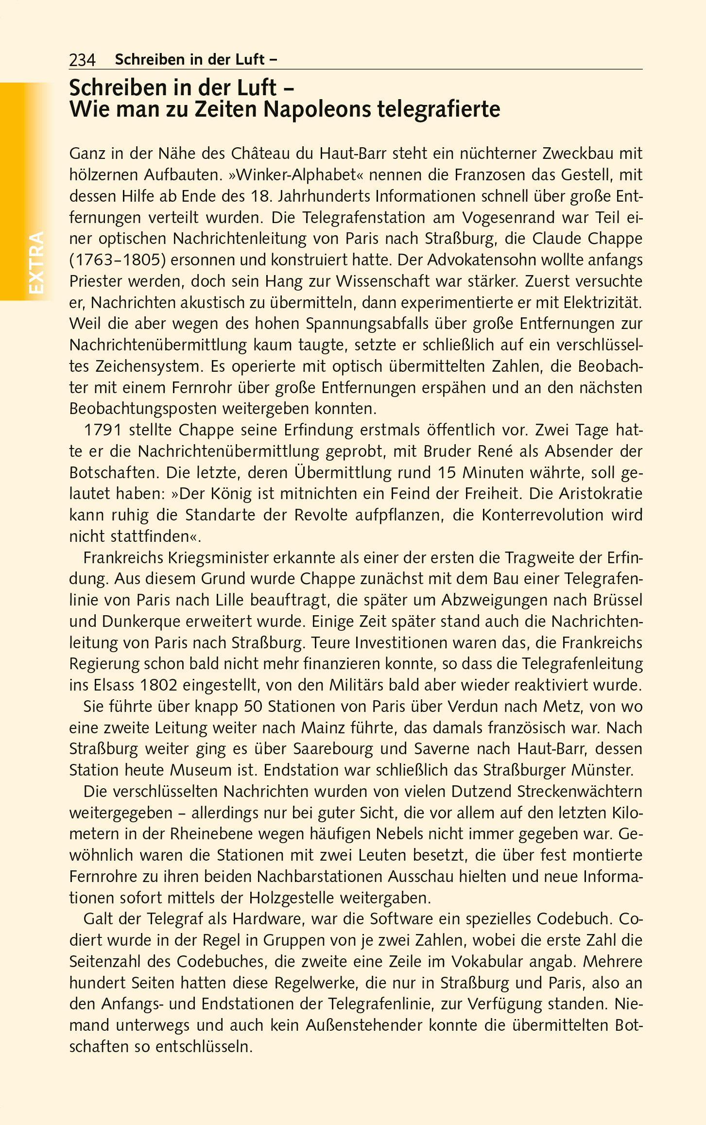 Beispielinhalt (Bild) TRESCHER Reiseführer Elsass und Lothringen