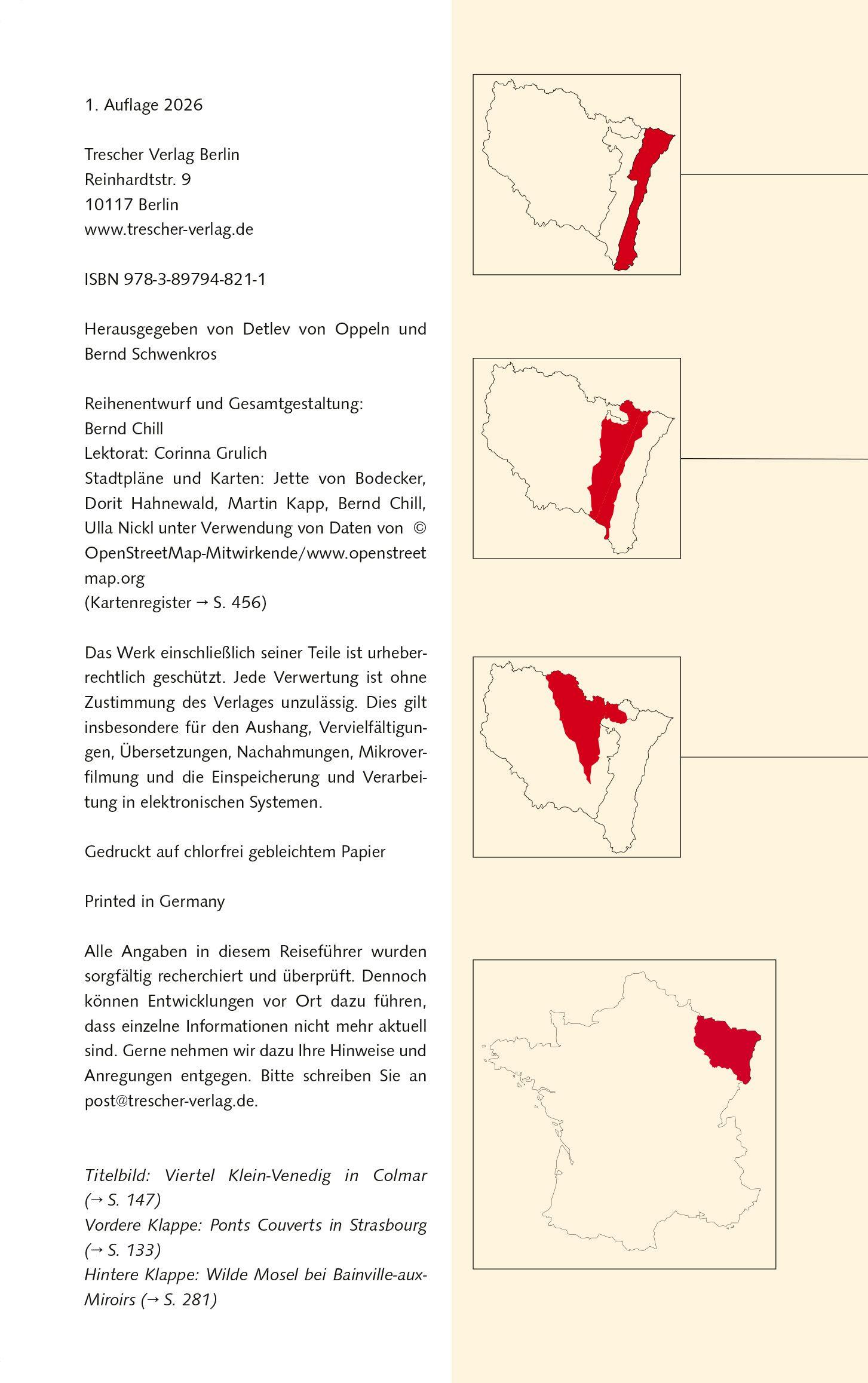 Beispielinhalt (Bild) TRESCHER Reiseführer Elsass und Lothringen