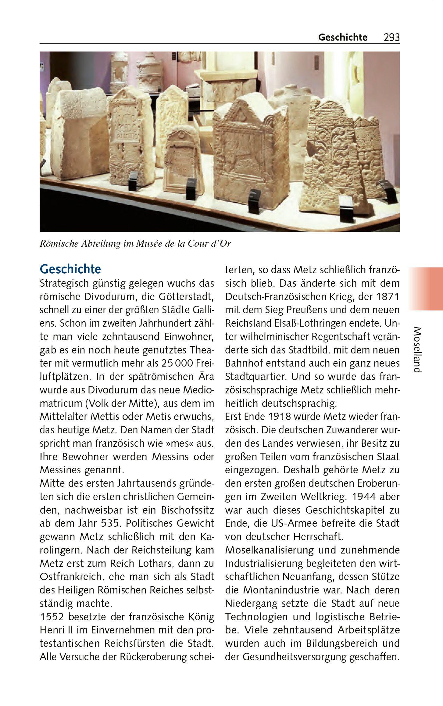 Beispielinhalt (Bild) TRESCHER Reiseführer Elsass und Lothringen