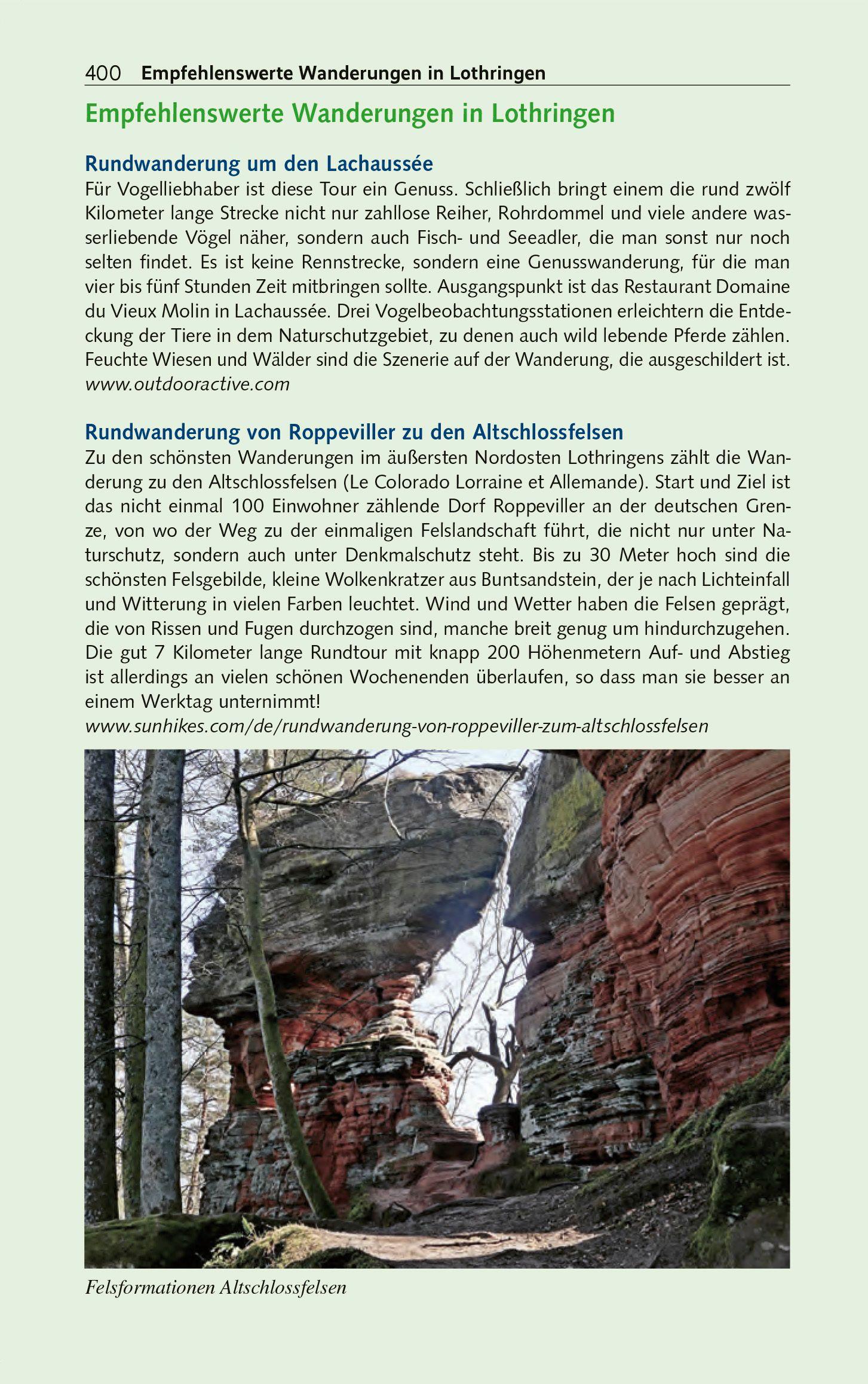 Beispielinhalt (Bild) TRESCHER Reiseführer Elsass und Lothringen