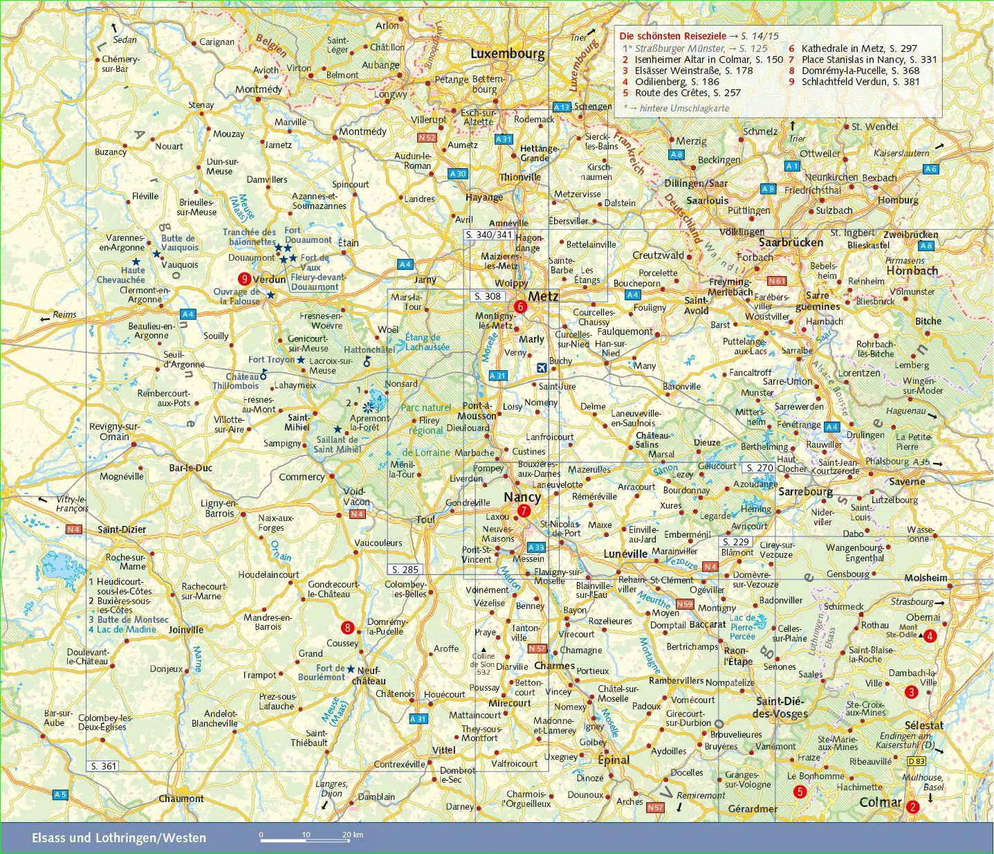 Beispielinhalt (Bild) TRESCHER Reiseführer Elsass und Lothringen