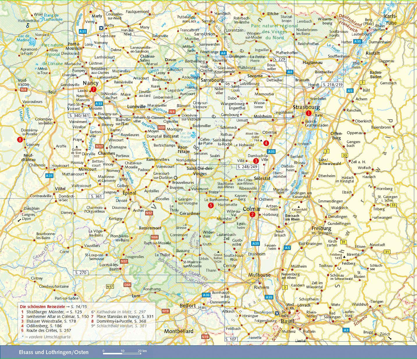 Beispielinhalt (Bild) TRESCHER Reiseführer Elsass und Lothringen