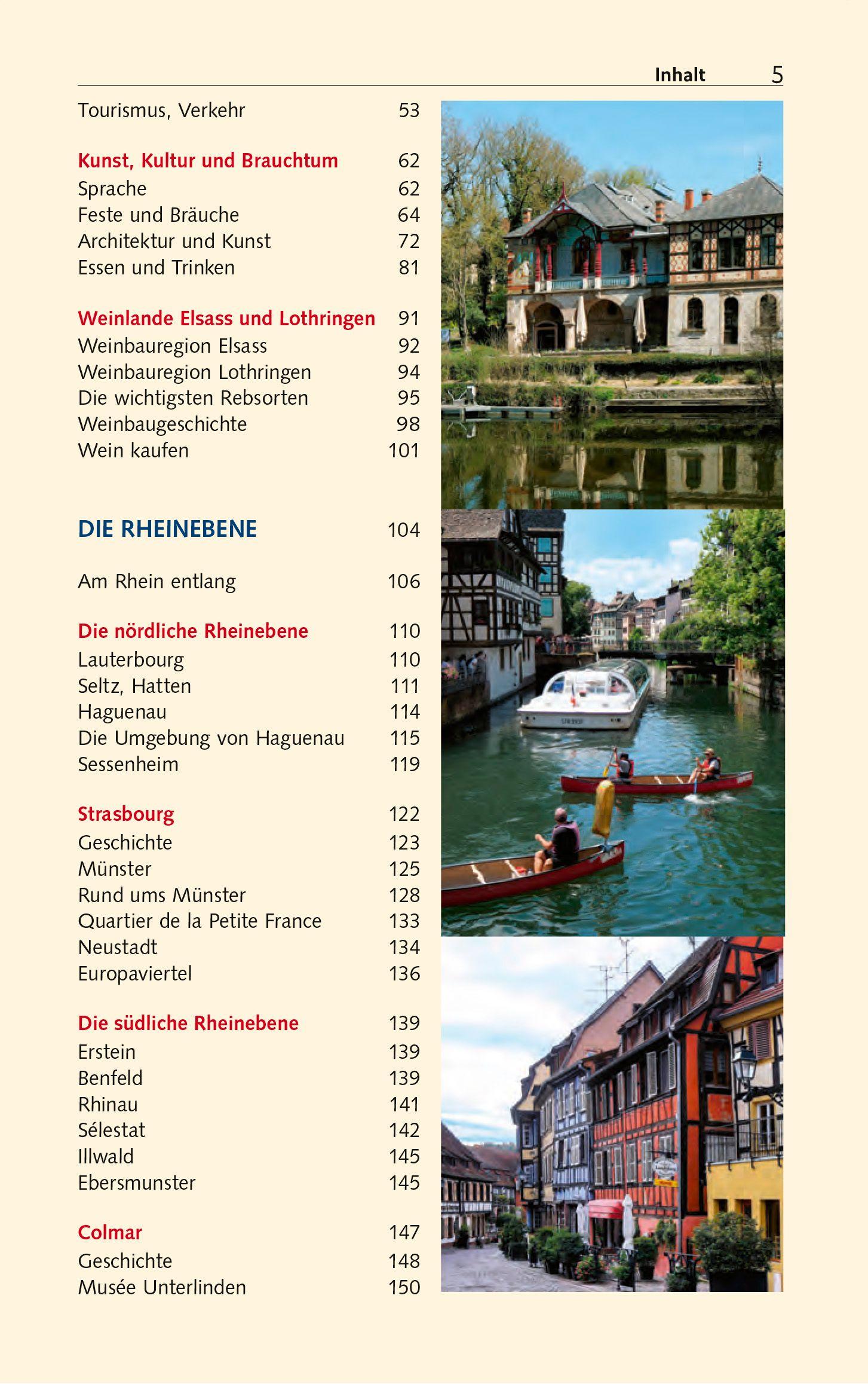 Beispielinhalt (Bild) TRESCHER Reiseführer Elsass und Lothringen