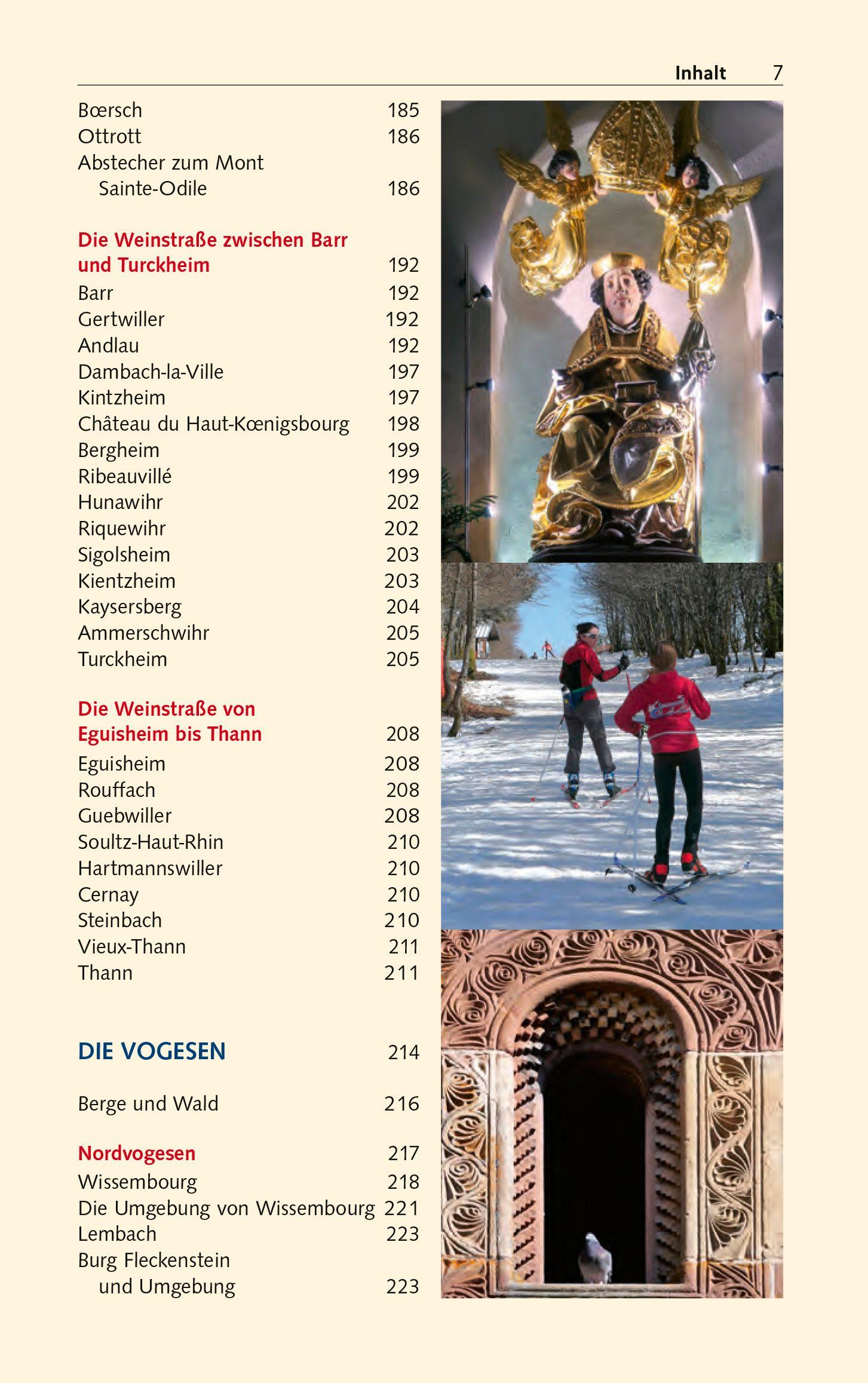 Beispielinhalt (Bild) TRESCHER Reiseführer Elsass und Lothringen