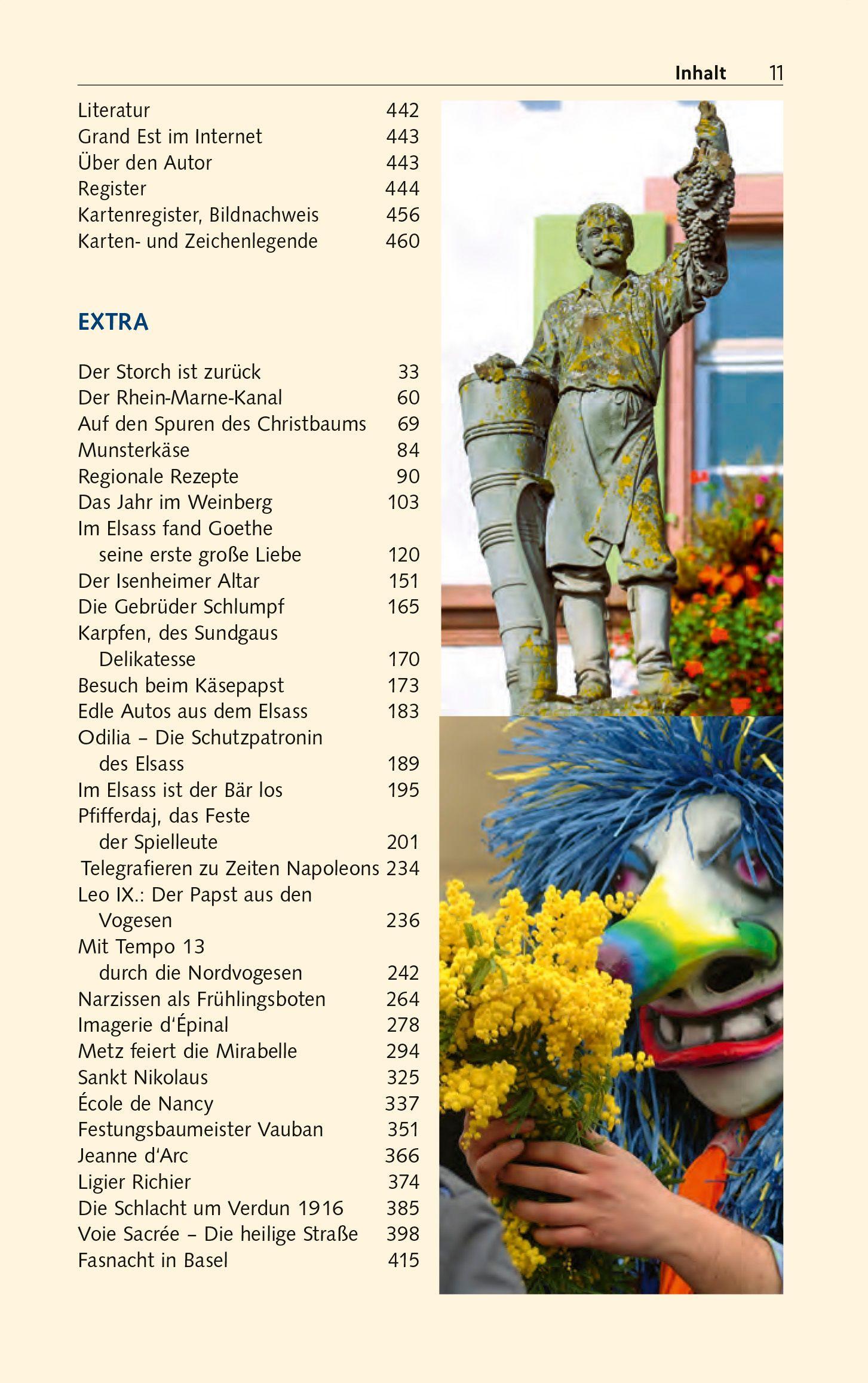 Beispielinhalt (Bild) TRESCHER Reiseführer Elsass und Lothringen