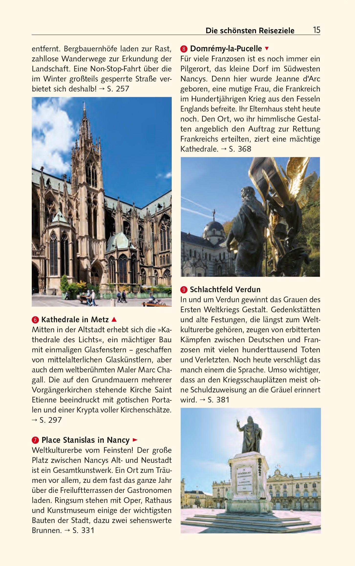 Beispielinhalt (Bild) TRESCHER Reiseführer Elsass und Lothringen