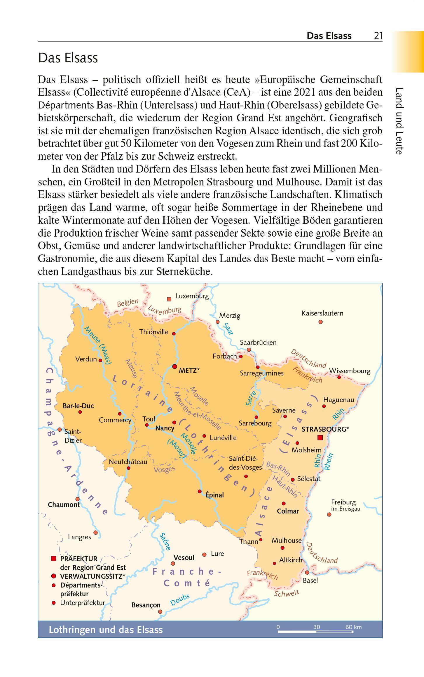 Beispielinhalt (Bild) TRESCHER Reiseführer Elsass und Lothringen