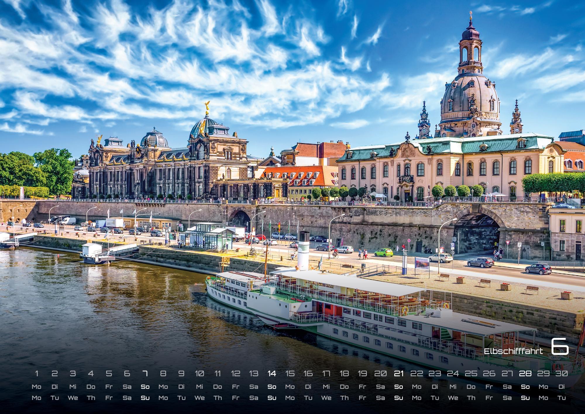 Beispielinhalt (Bild) Dresden - magisches Elbflorenz - 2026 - Kalender DIN A3