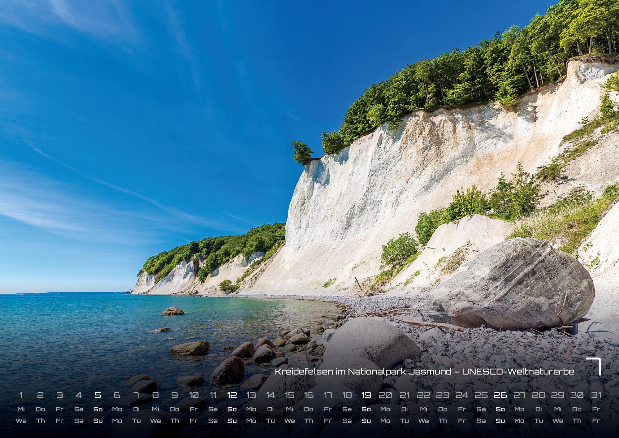 Beispielinhalt (Bild) Ostsee - Zwischen Dünen und Horizont - Die Ostsee erleben - 2026 - Kalender DIN A3