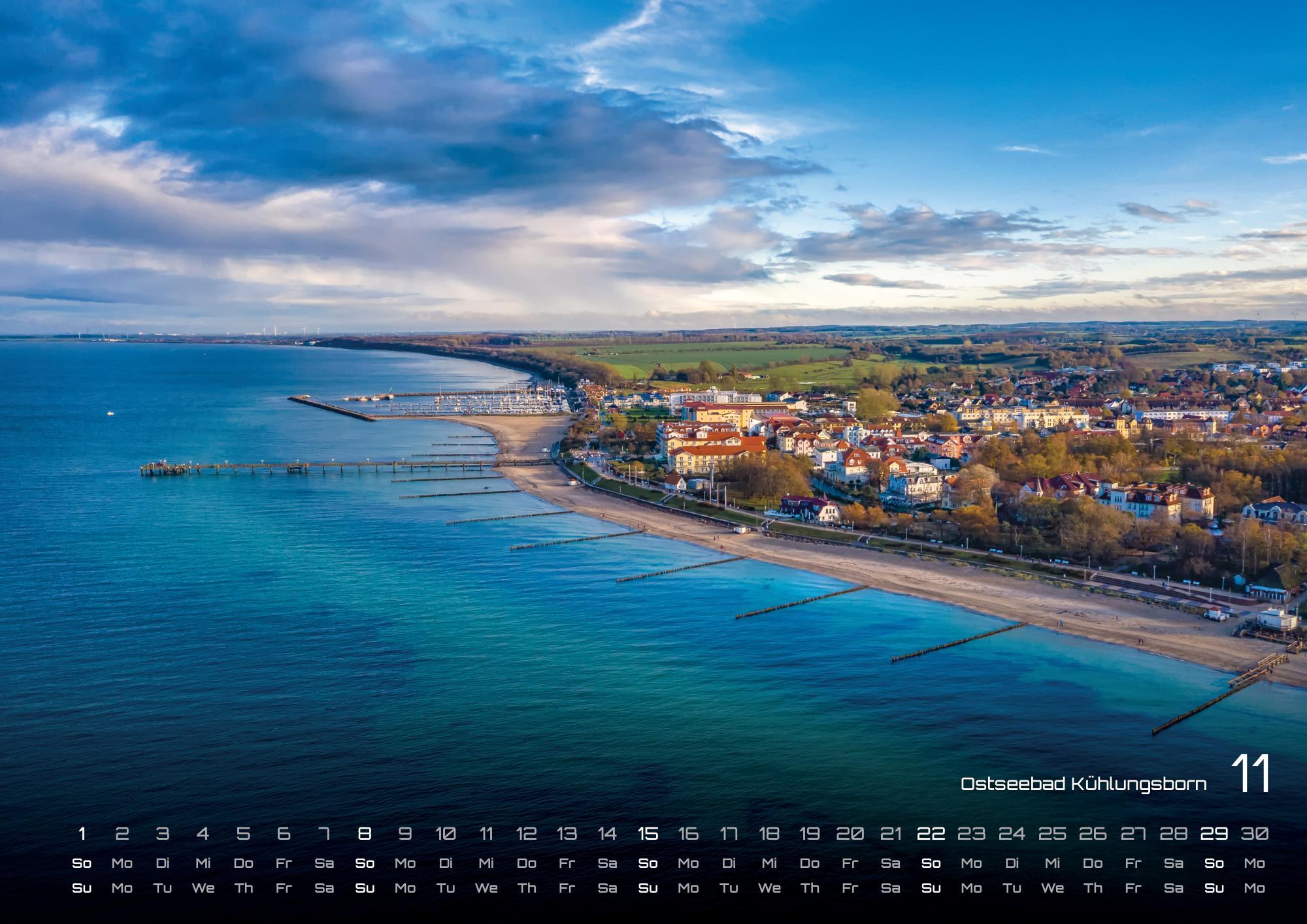 Beispielinhalt (Bild) Ostsee - Zwischen Dünen und Horizont - Die Ostsee erleben - 2026 - Kalender DIN A3