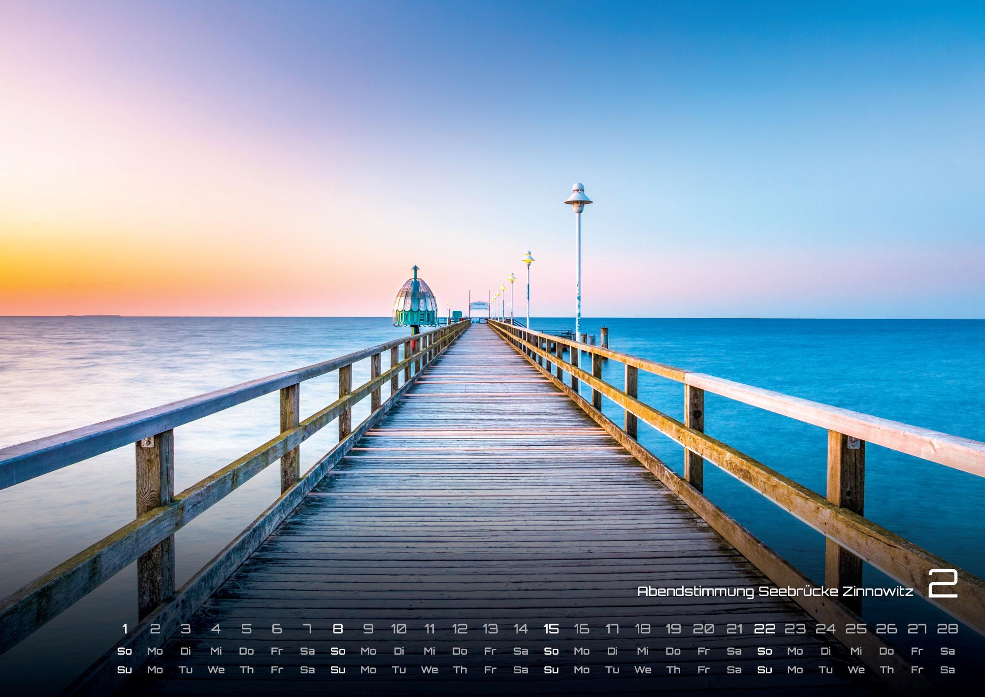 Beispielinhalt (Bild) Ostsee - Zwischen Dünen und Horizont - Die Ostsee erleben - 2026 - Kalender DIN A2