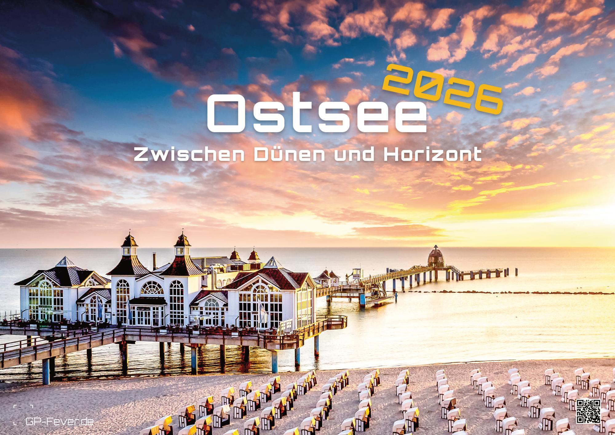 Vorderes Coverbild Ostsee - Zwischen Dünen und Horizont - Die Ostsee erleben - 2026 - Kalender DIN A2