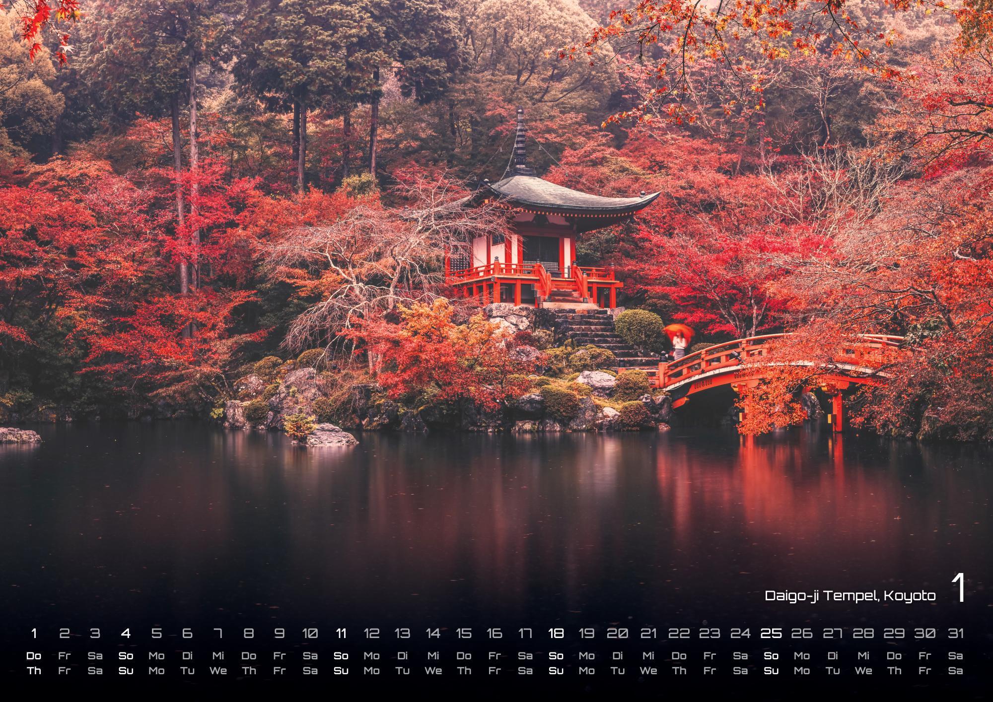 Beispielinhalt (Bild) Japan - Im Land der aufgehenden Sonne - 2026 - Kalender DIN A2