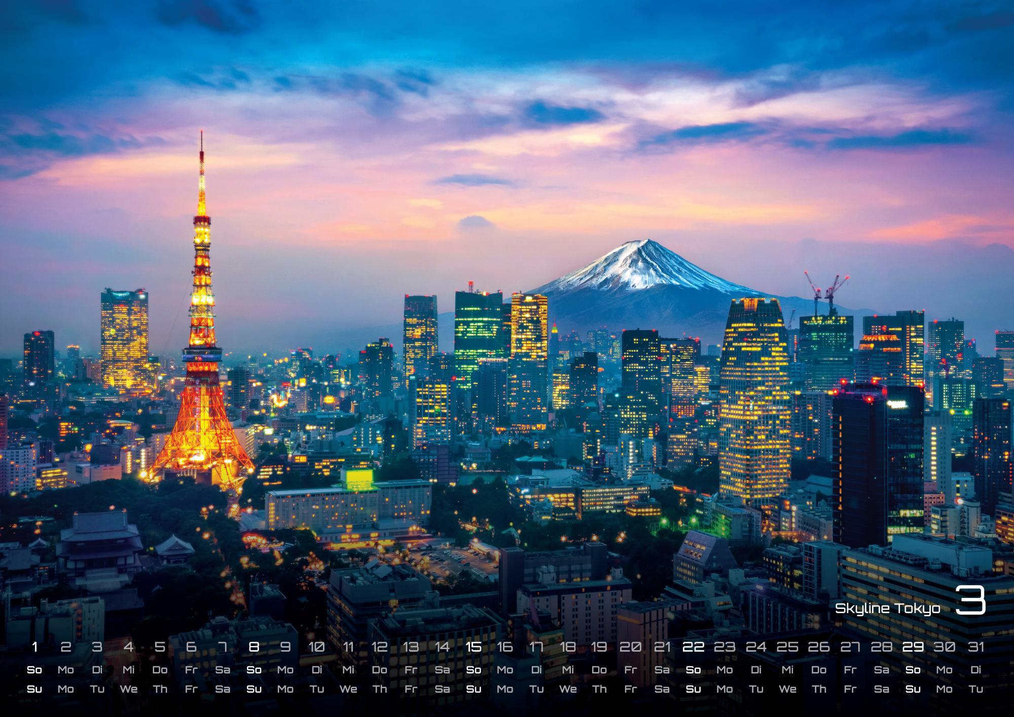 Beispielinhalt (Bild) Japan - Im Land der aufgehenden Sonne - 2026 - Kalender DIN A2