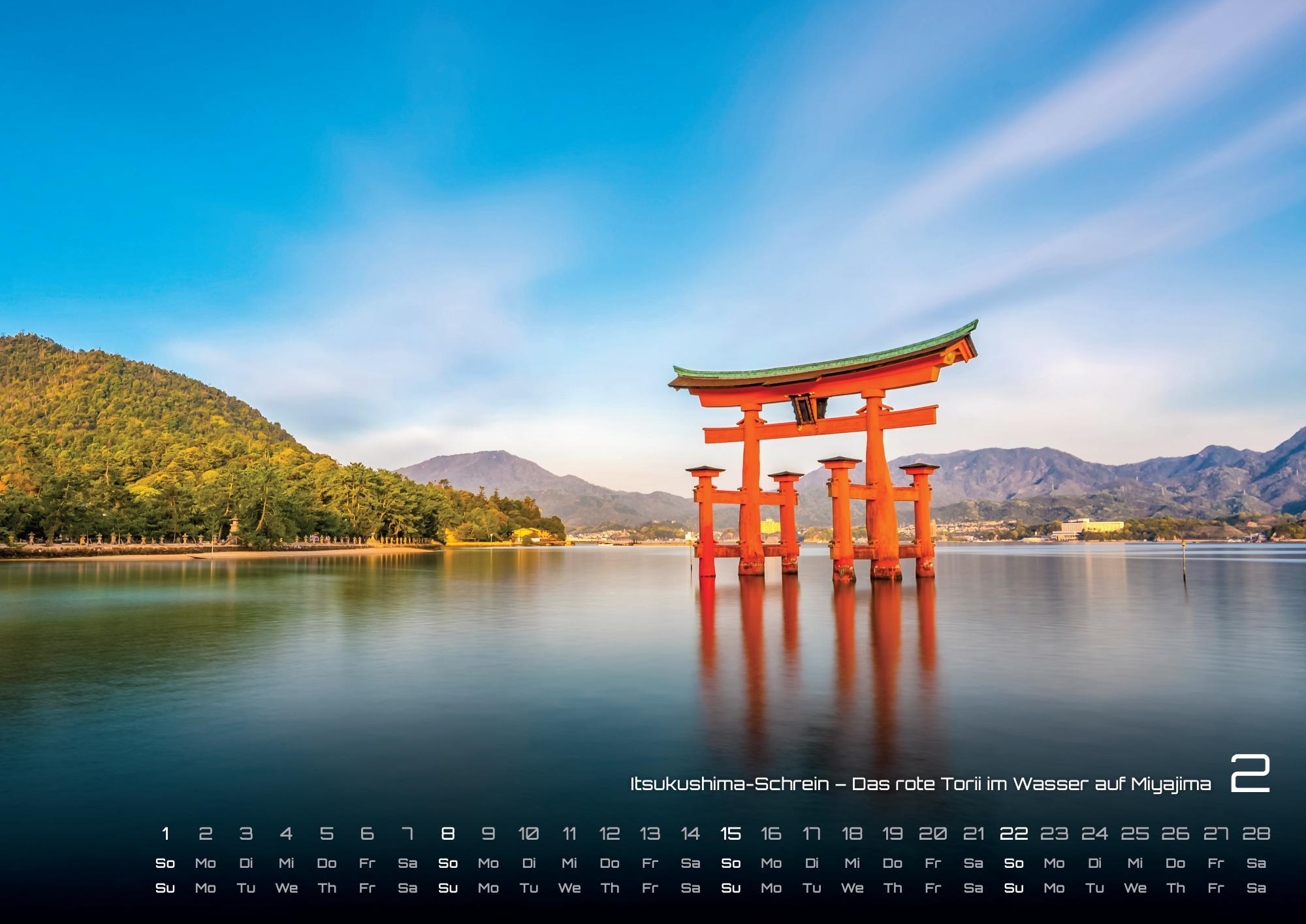 Beispielinhalt (Bild) Japan - Im Land der aufgehenden Sonne - 2026 - Kalender DIN A2