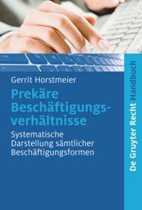 Vorderes Coverbild Prekäre Beschäftigungsverhältnisse