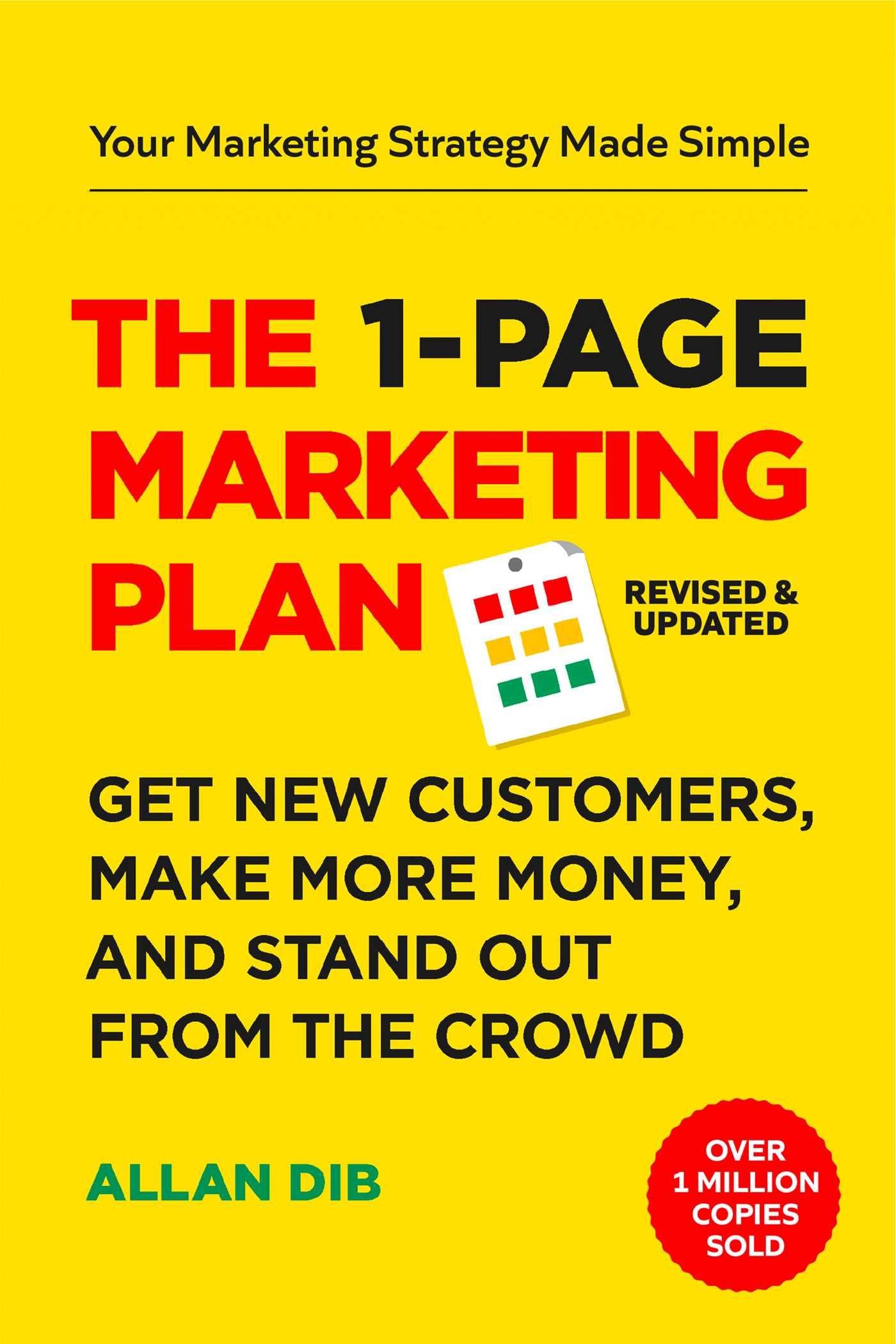 Vorderes Coverbild The 1-Page Marketing Plan