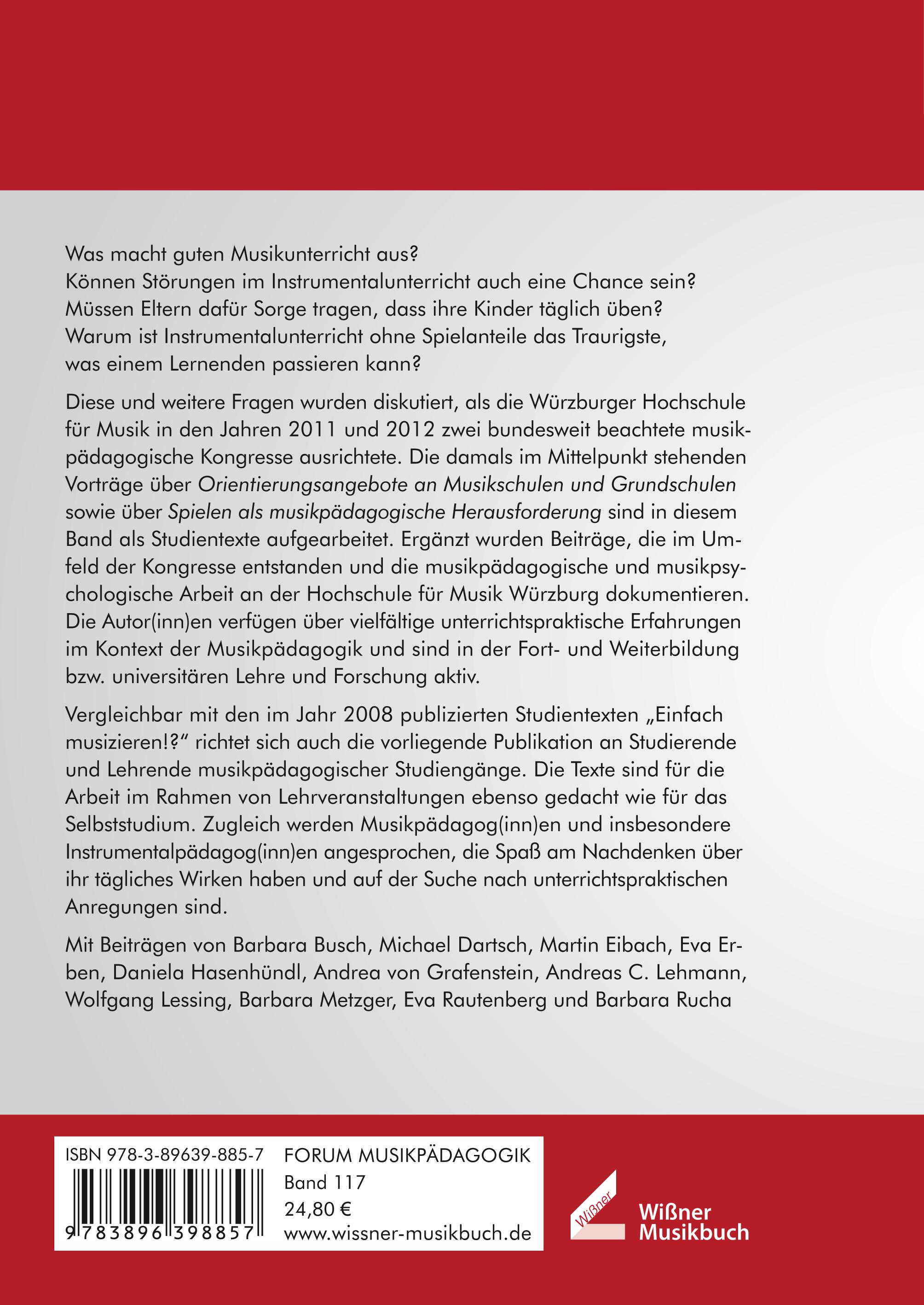 Rückseitencover Spielraum Instrument