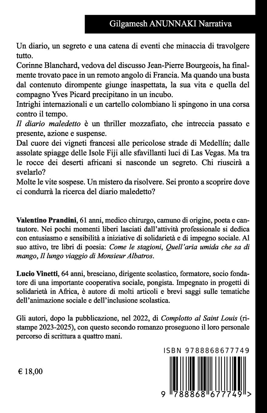 Rückseitencover Il diario maledetto