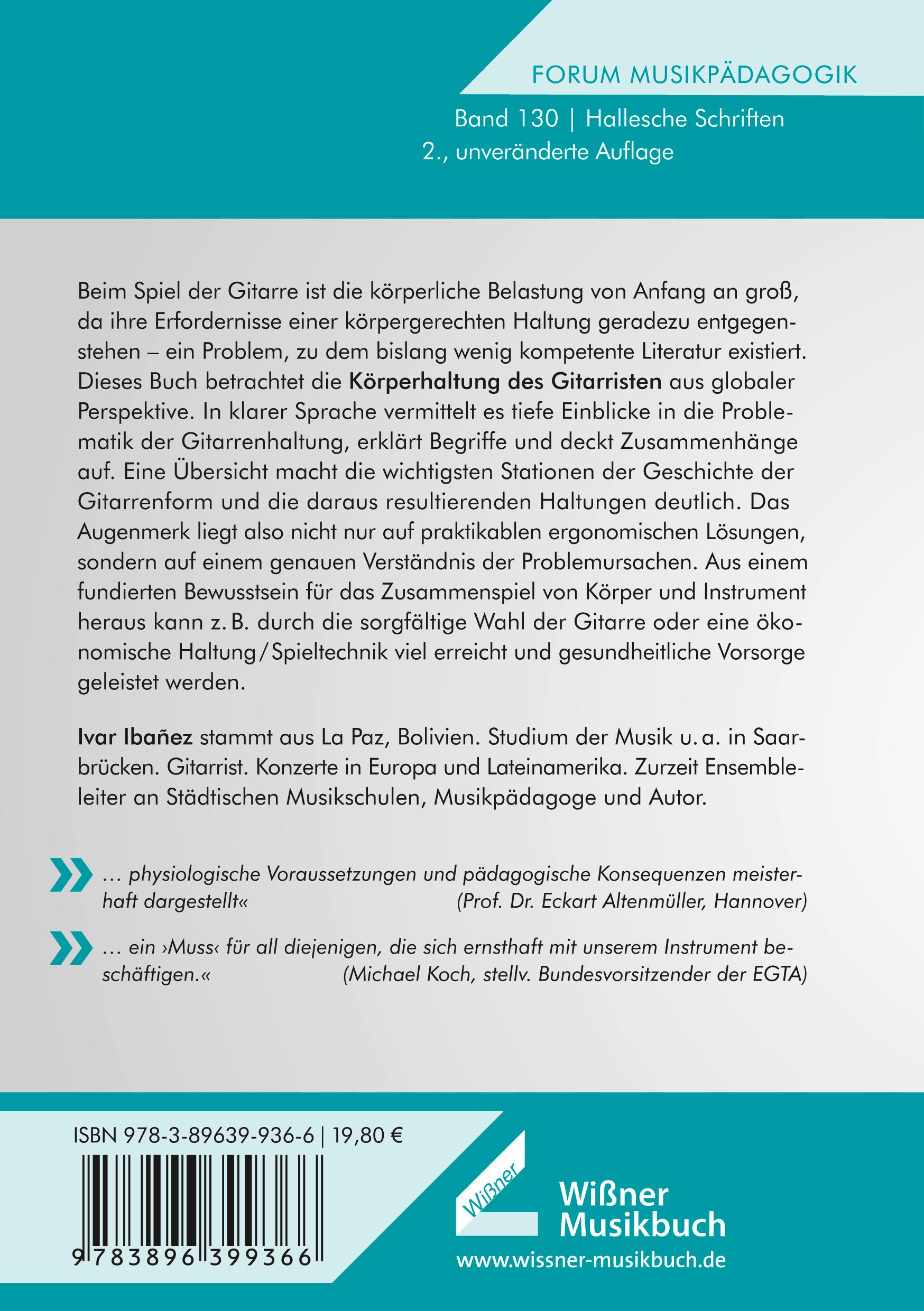 Rückseitencover Klassische Gitarre und körpergerechte Haltung?