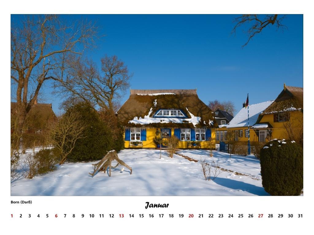 Beispielinhalt (Bild) Fischland - Darß - Zingst Kalender 2026 (groß)