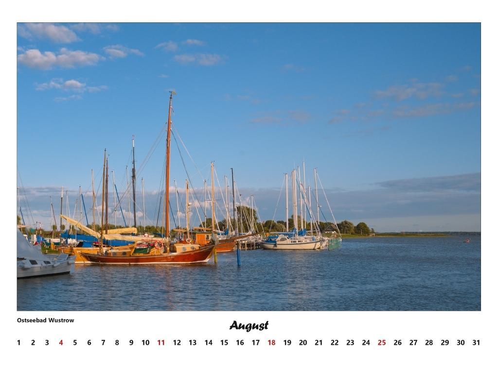 Beispielinhalt (Bild) Fischland - Darß - Zingst Kalender 2026 (groß)