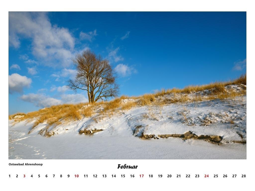 Beispielinhalt (Bild) Fischland - Darß - Zingst Kalender 2026 (groß)