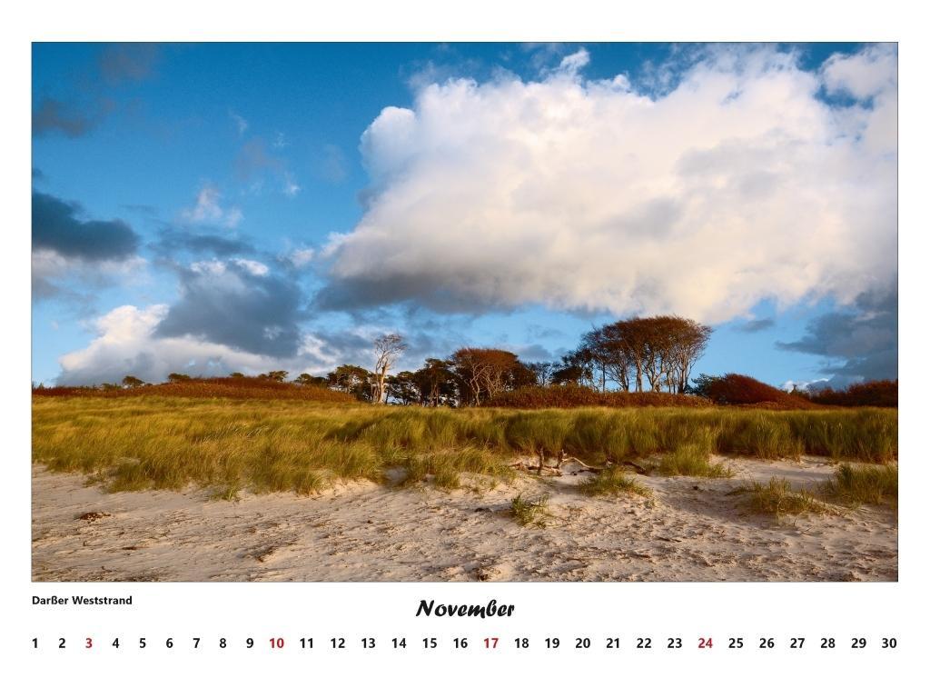 Beispielinhalt (Bild) Fischland - Darß - Zingst Kalender 2026 (groß)