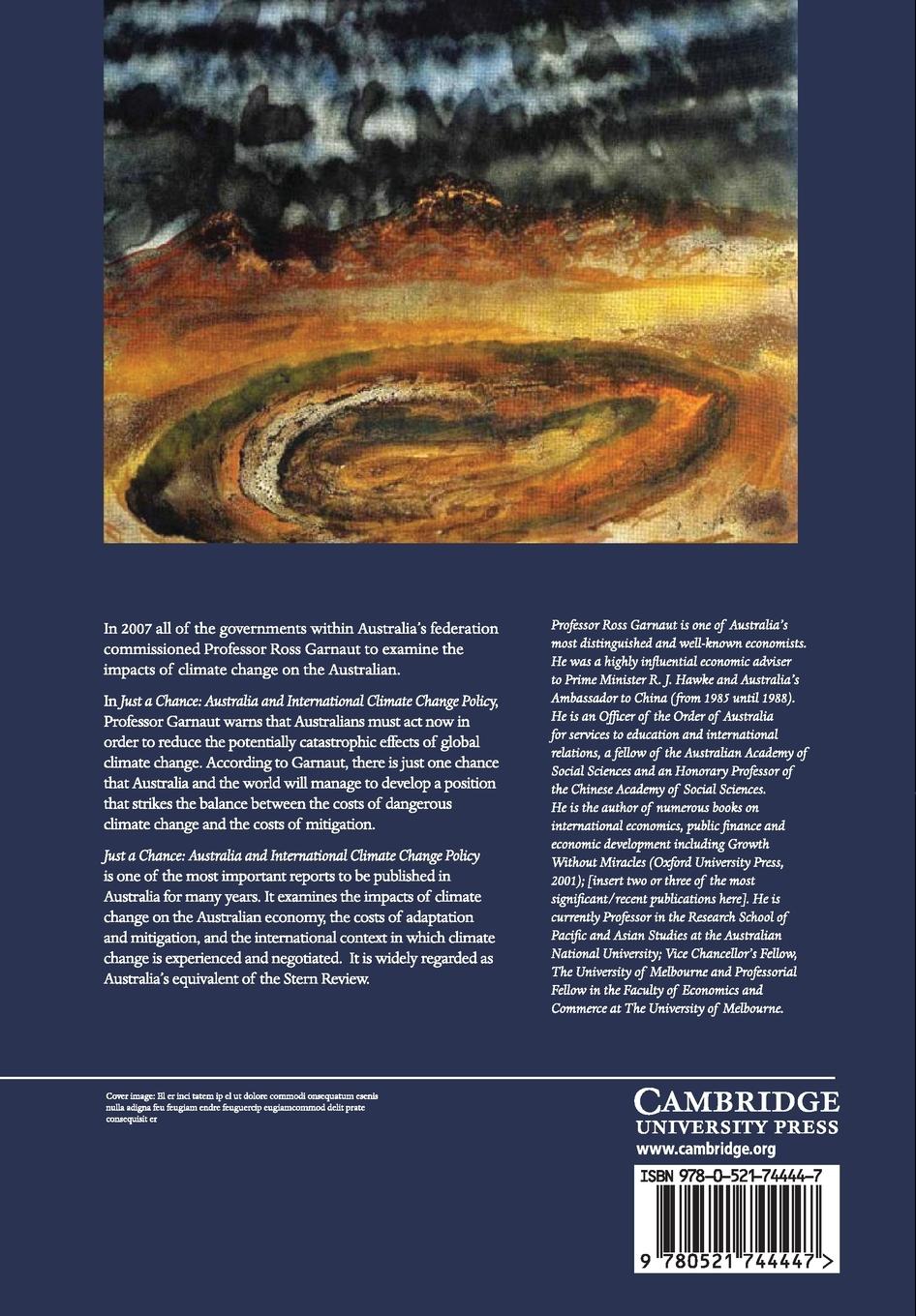 Rückseitencover The Garnaut Climate Change Review