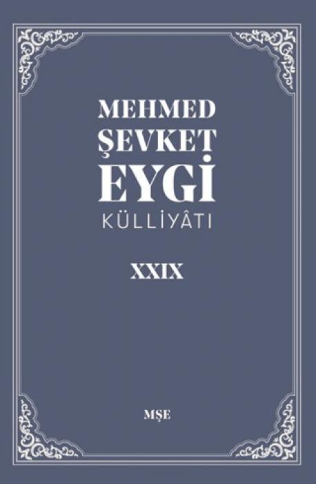 Vorderes Coverbild Mehmet Sevket Eygi Külliyati 29
