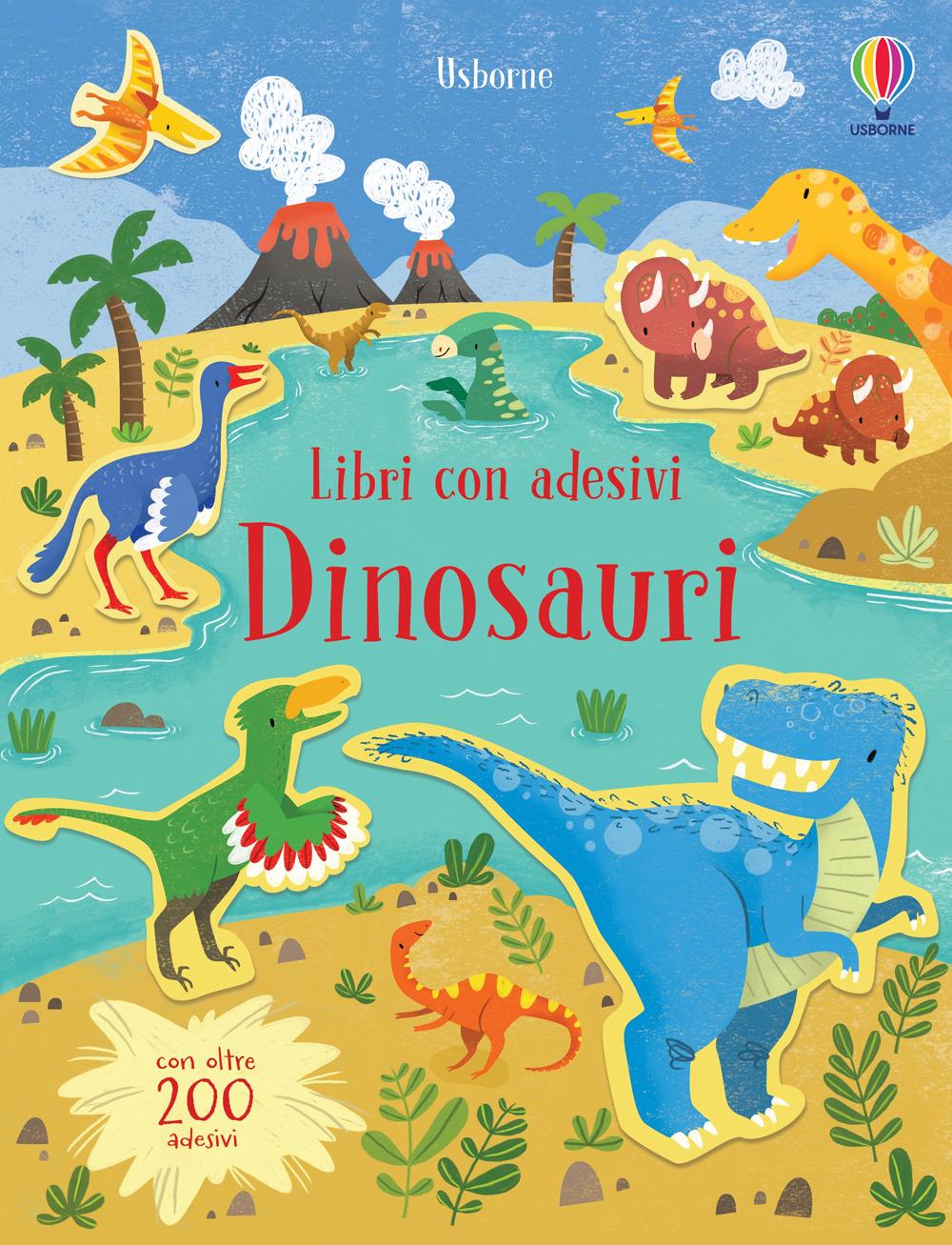 Vorderes Coverbild Dinosauri. Con adesivi