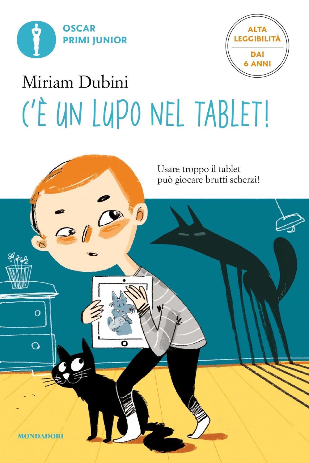 Vorderes Coverbild C'è un lupo nel tablet! Ediz. ad alta leggibilità