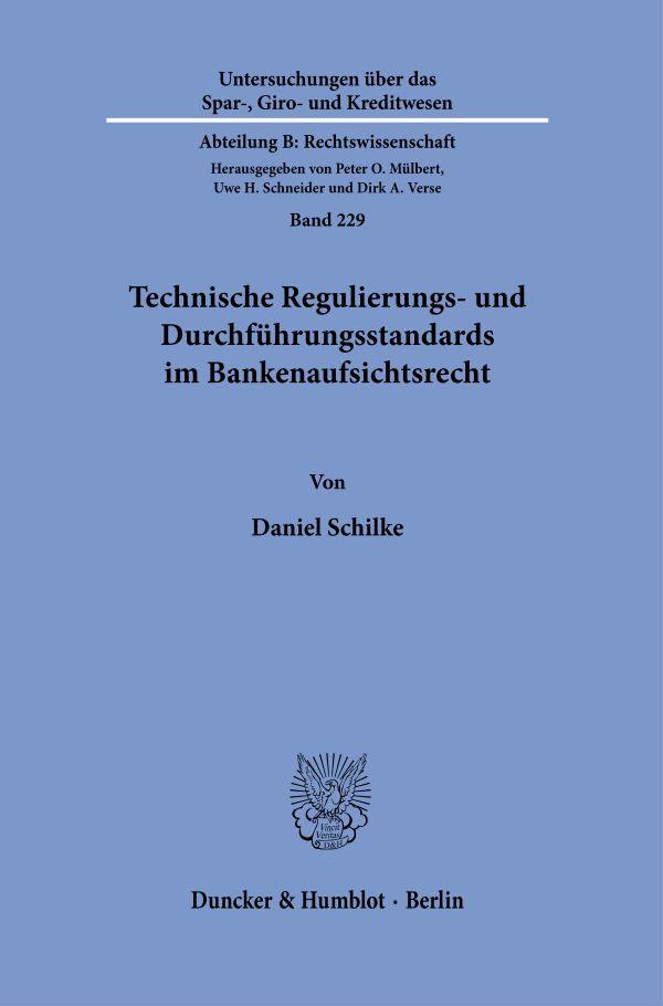 Vorderes Coverbild Technische Regulierungs- und Durchführungsstandards im Bankenaufsichtsrecht