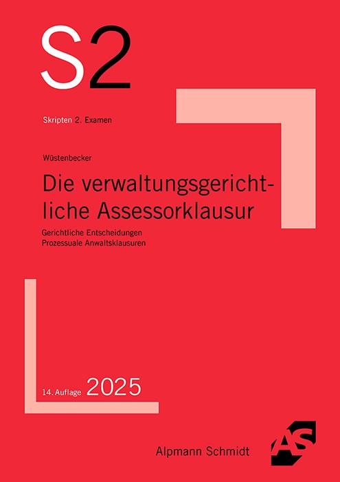 Vorderes Coverbild Die verwaltungsgerichtliche Assessorklausur