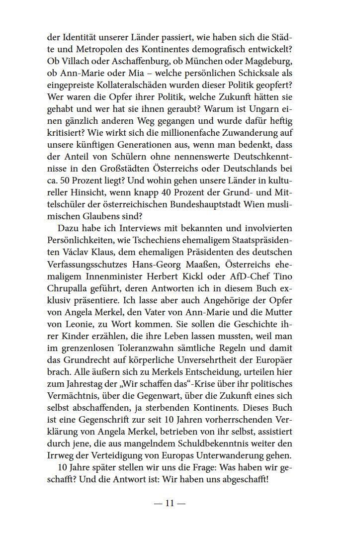 Beispielinhalt (Bild) Merkels Werk - Unser Untergang