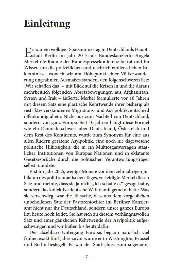 Beispielinhalt (Bild) Merkels Werk - Unser Untergang