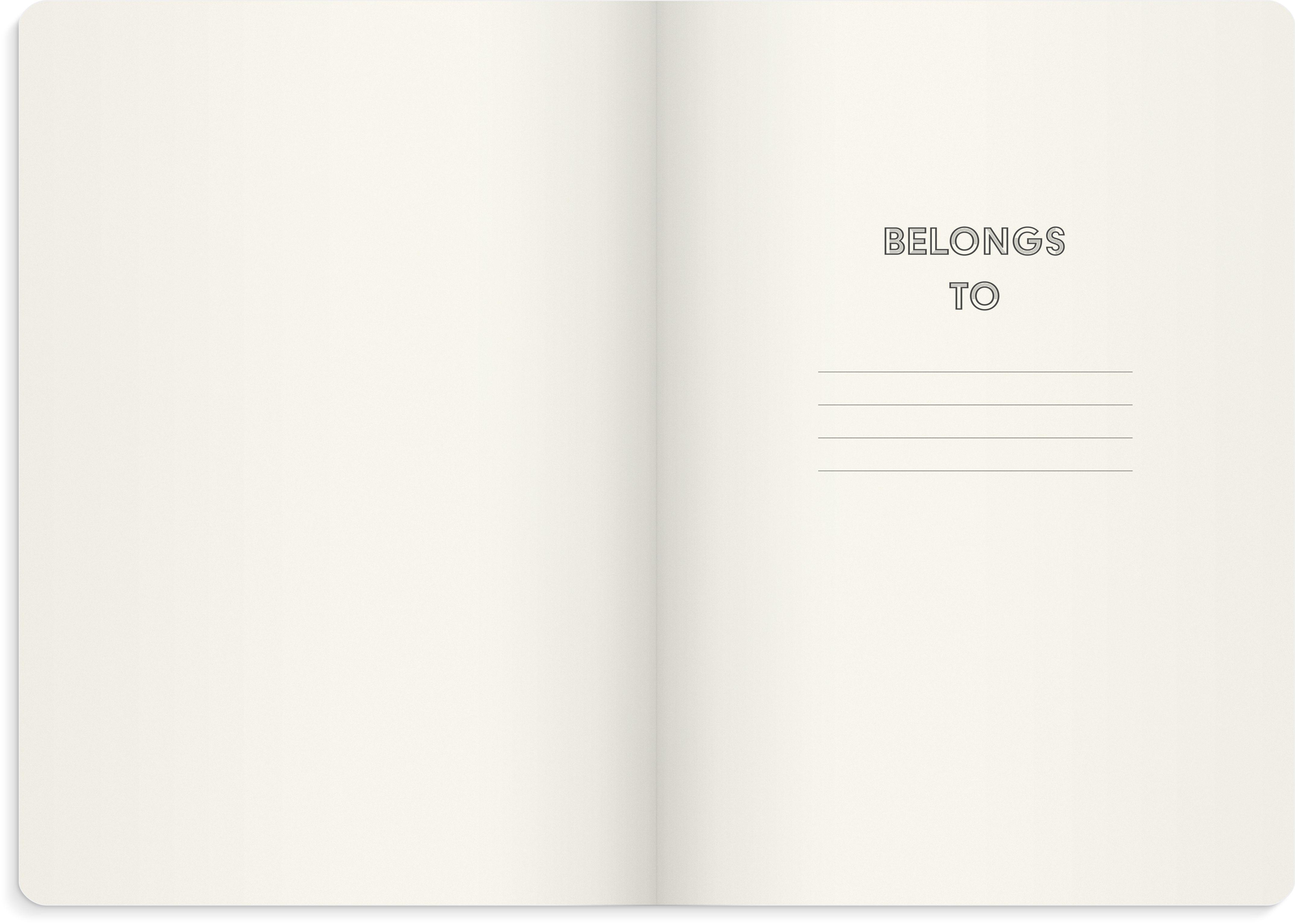 Beispielinhalt (Bild) Burde Notizbuch Deluxe A5 braun