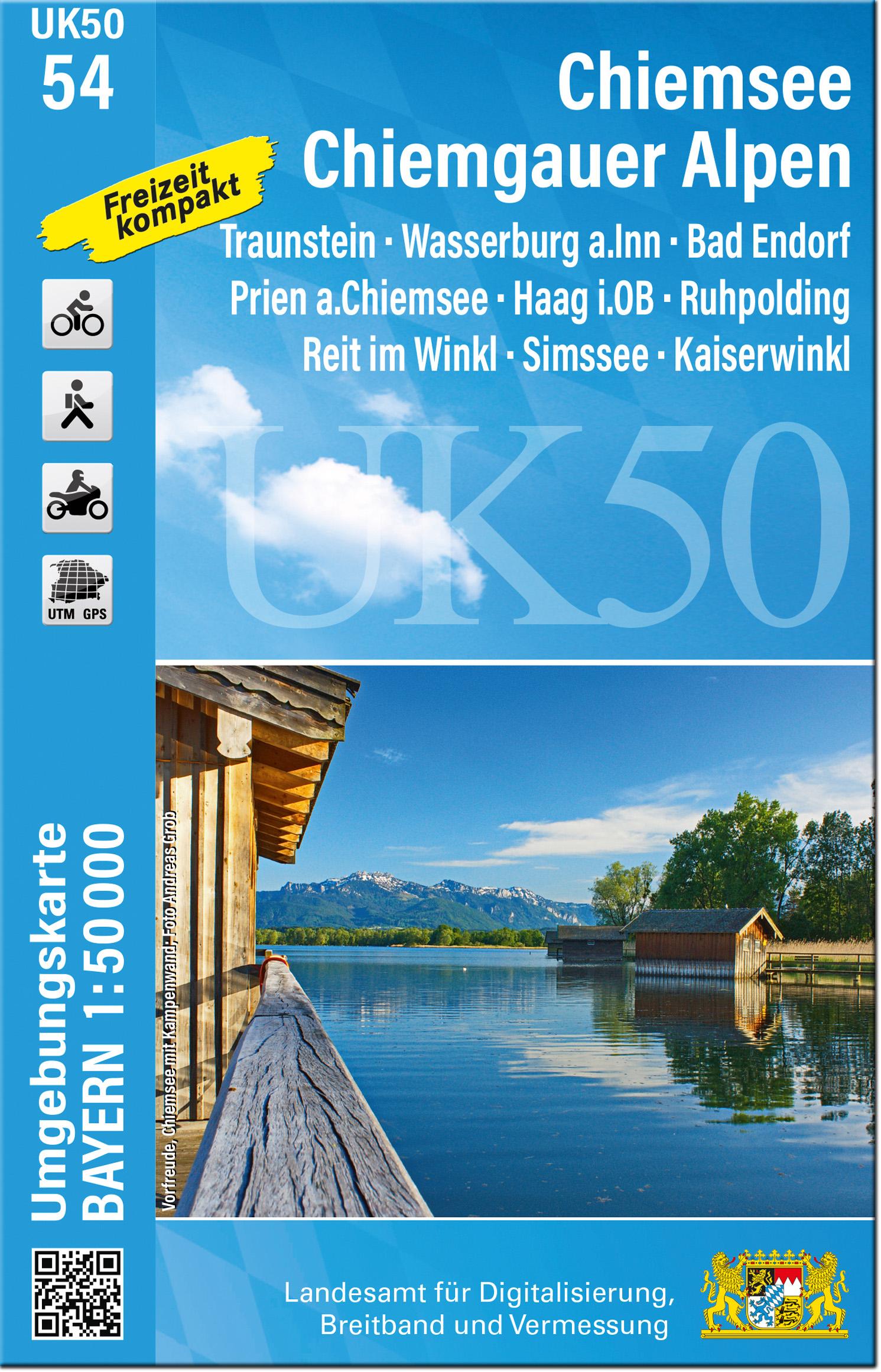 Vorderes Coverbild UK50-54 Chiemsee, Chiemgauer Alpen