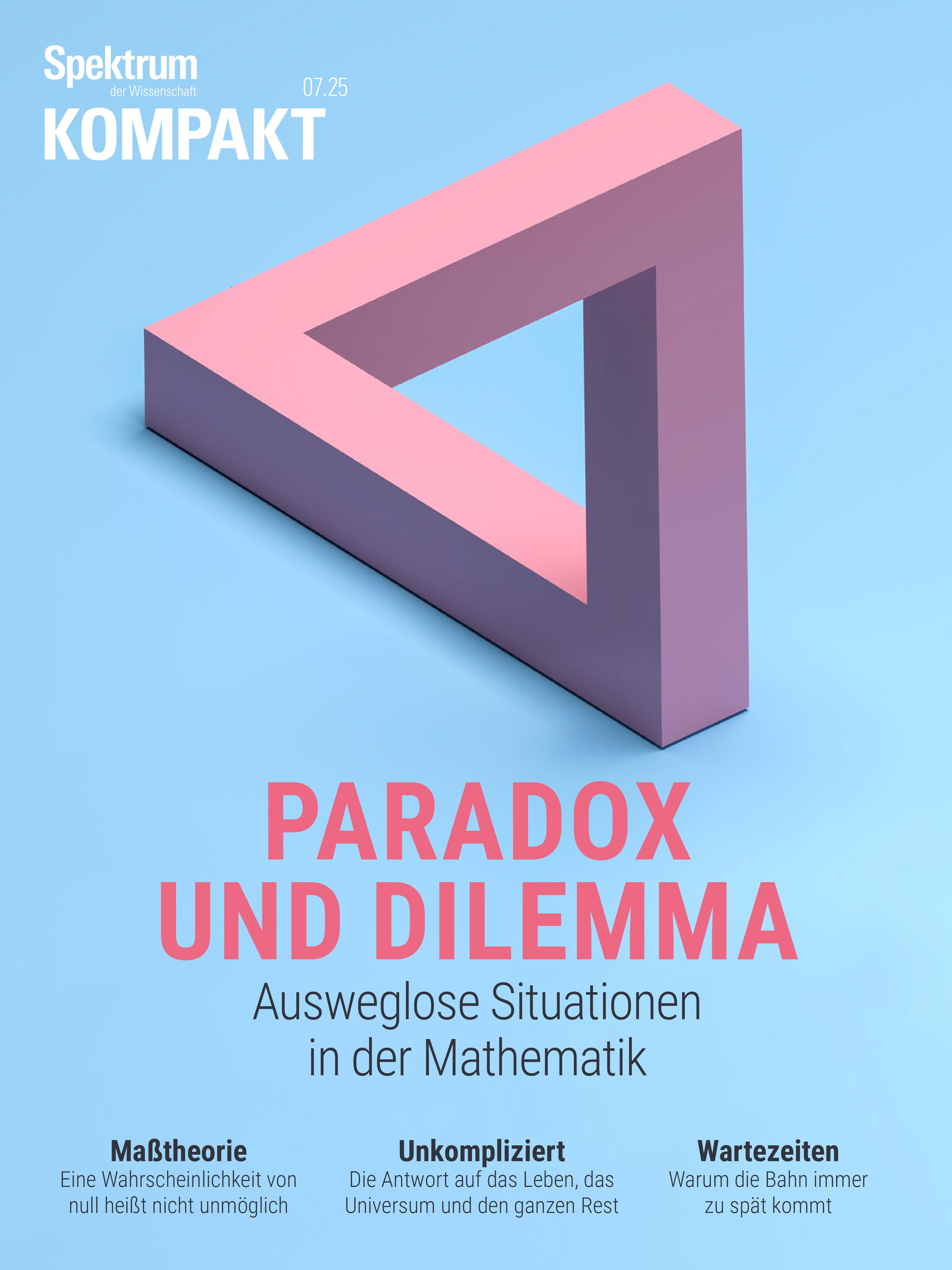 Vorderes Coverbild Spektrum Kompakt 4/2025 - Paradox und Dilemma
