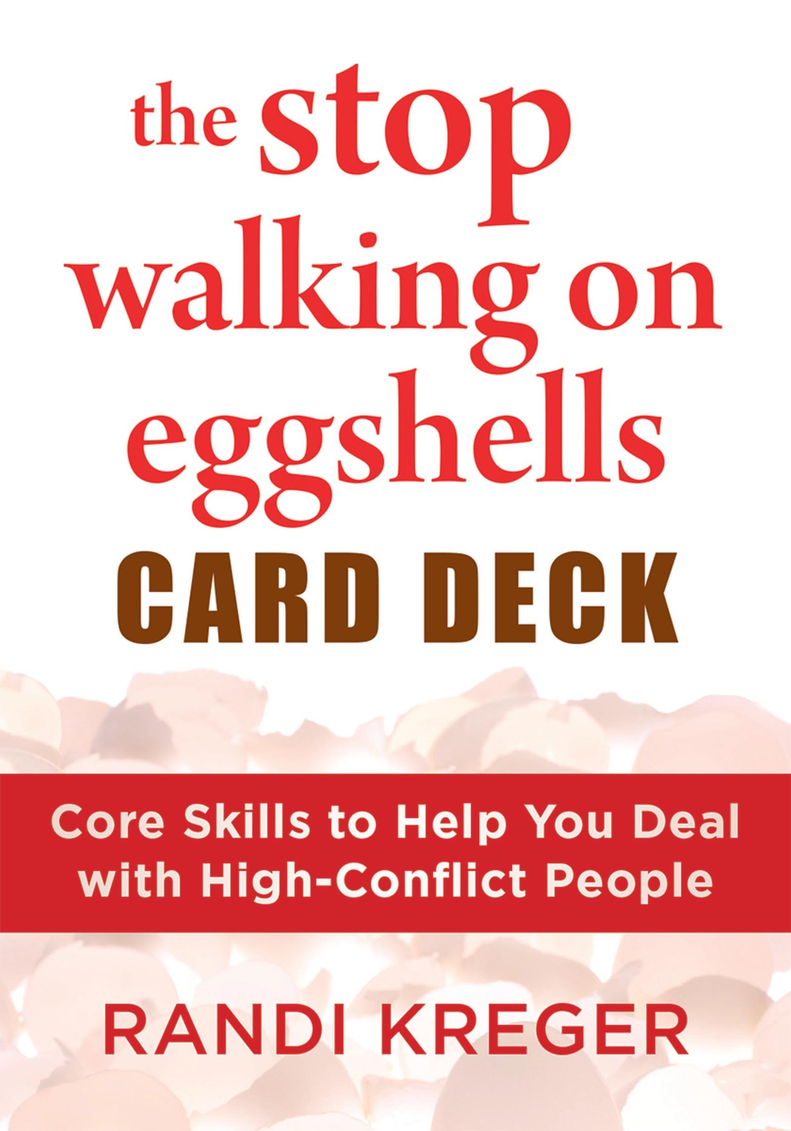 Vorderes Coverbild The Stop Walking on Eggshells Card Deck