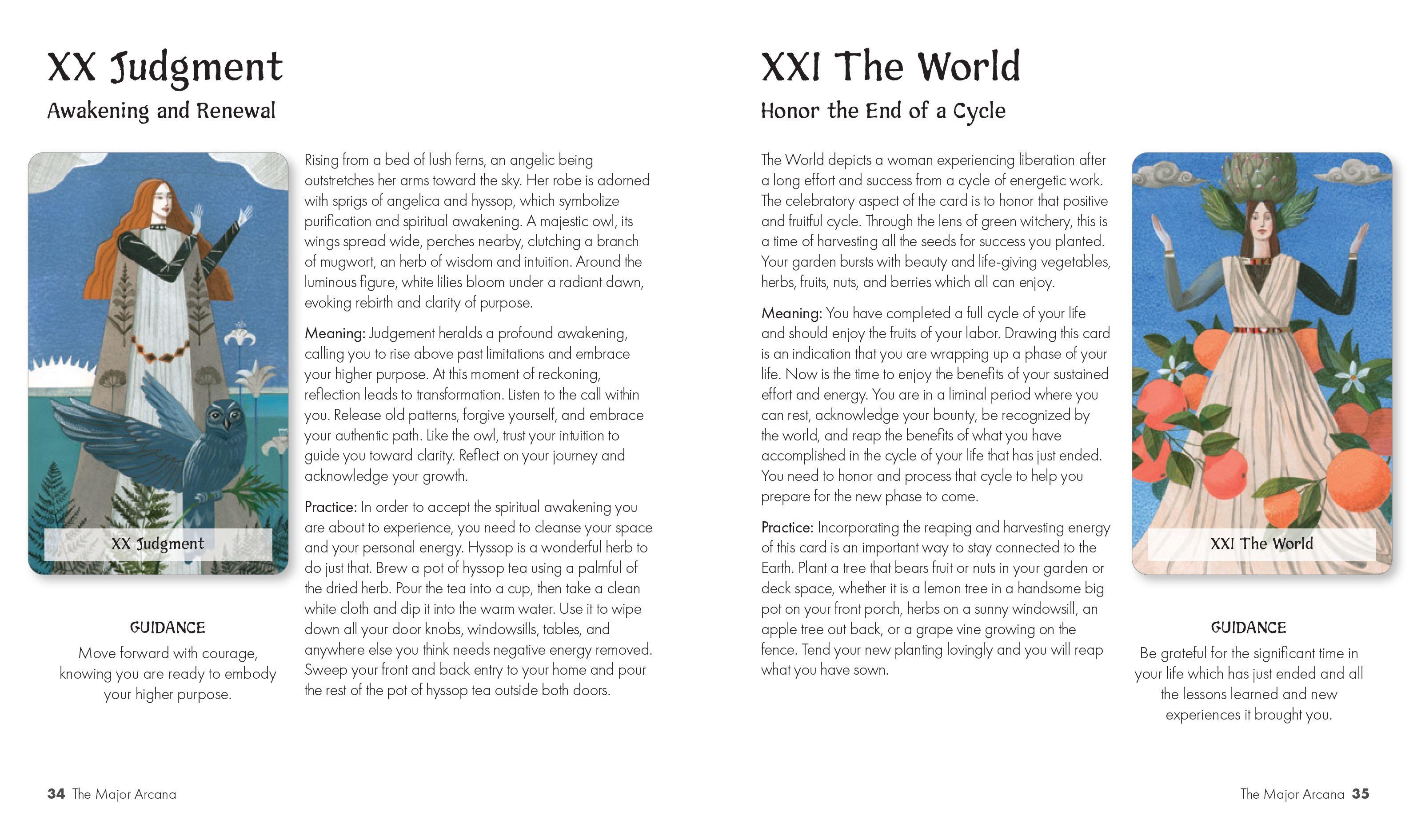 Beispielinhalt (Bild) The Green Witchery Tarot Deck