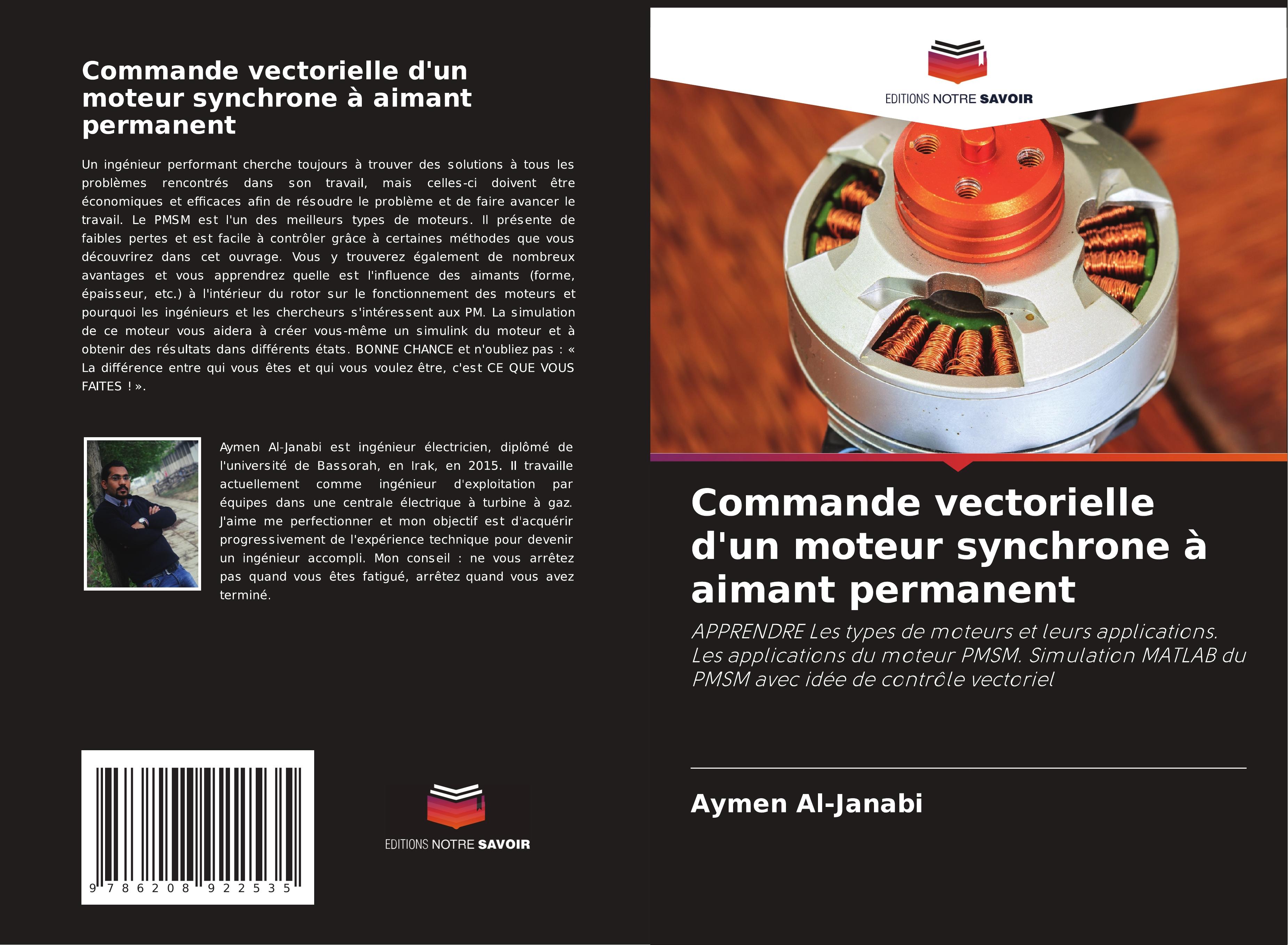Vorderes Coverbild Commande vectorielle d'un moteur synchrone à aimant permanent