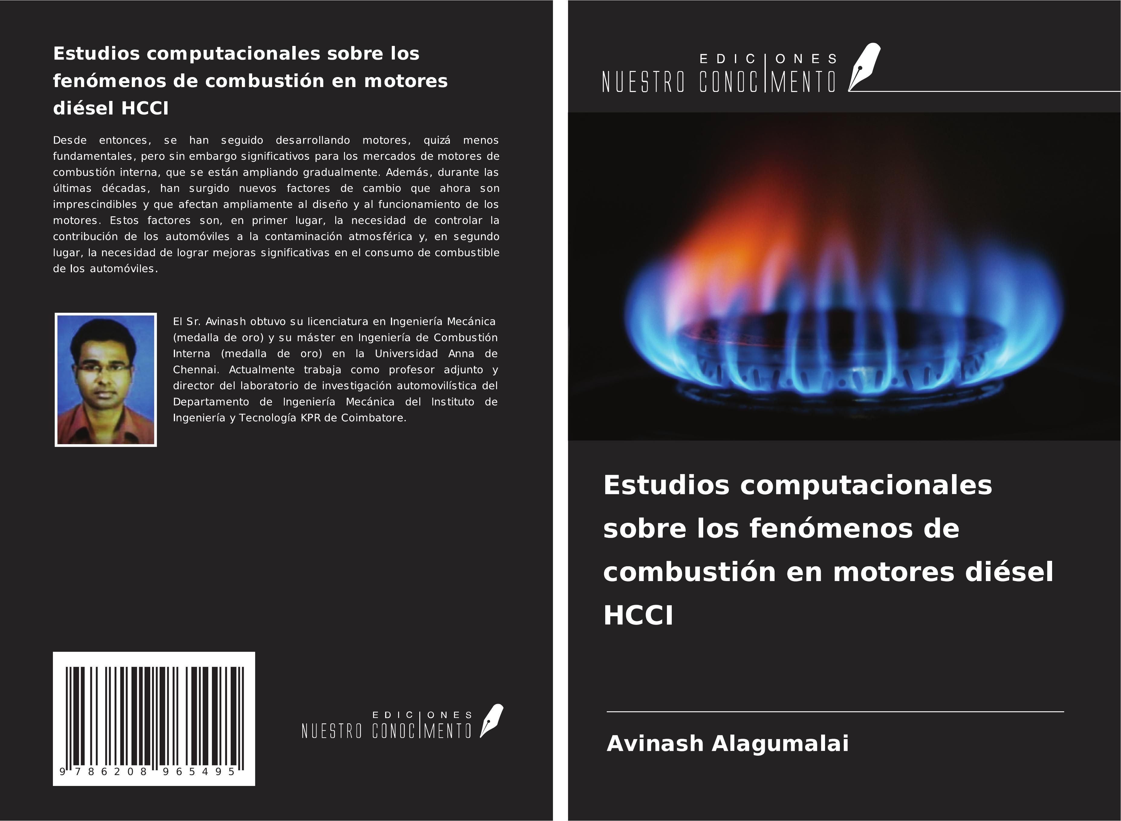 Vorderes Coverbild Estudios computacionales sobre los fenómenos de combustión en motores diésel HCCI