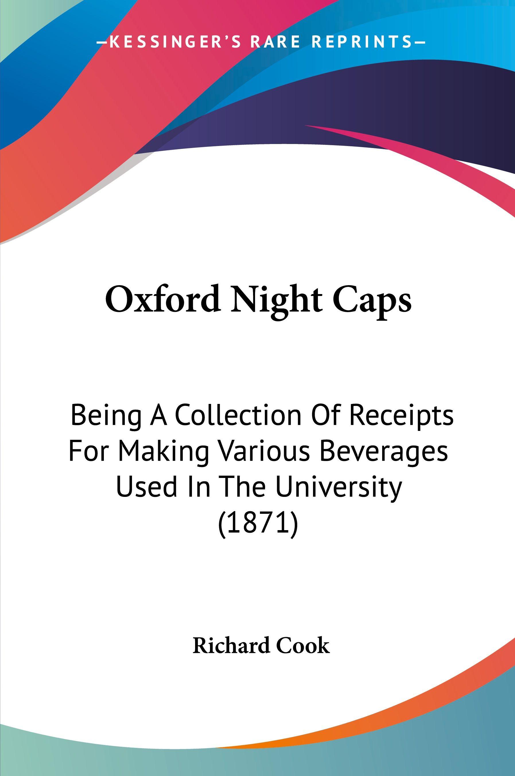 Vorderes Coverbild Oxford Night Caps