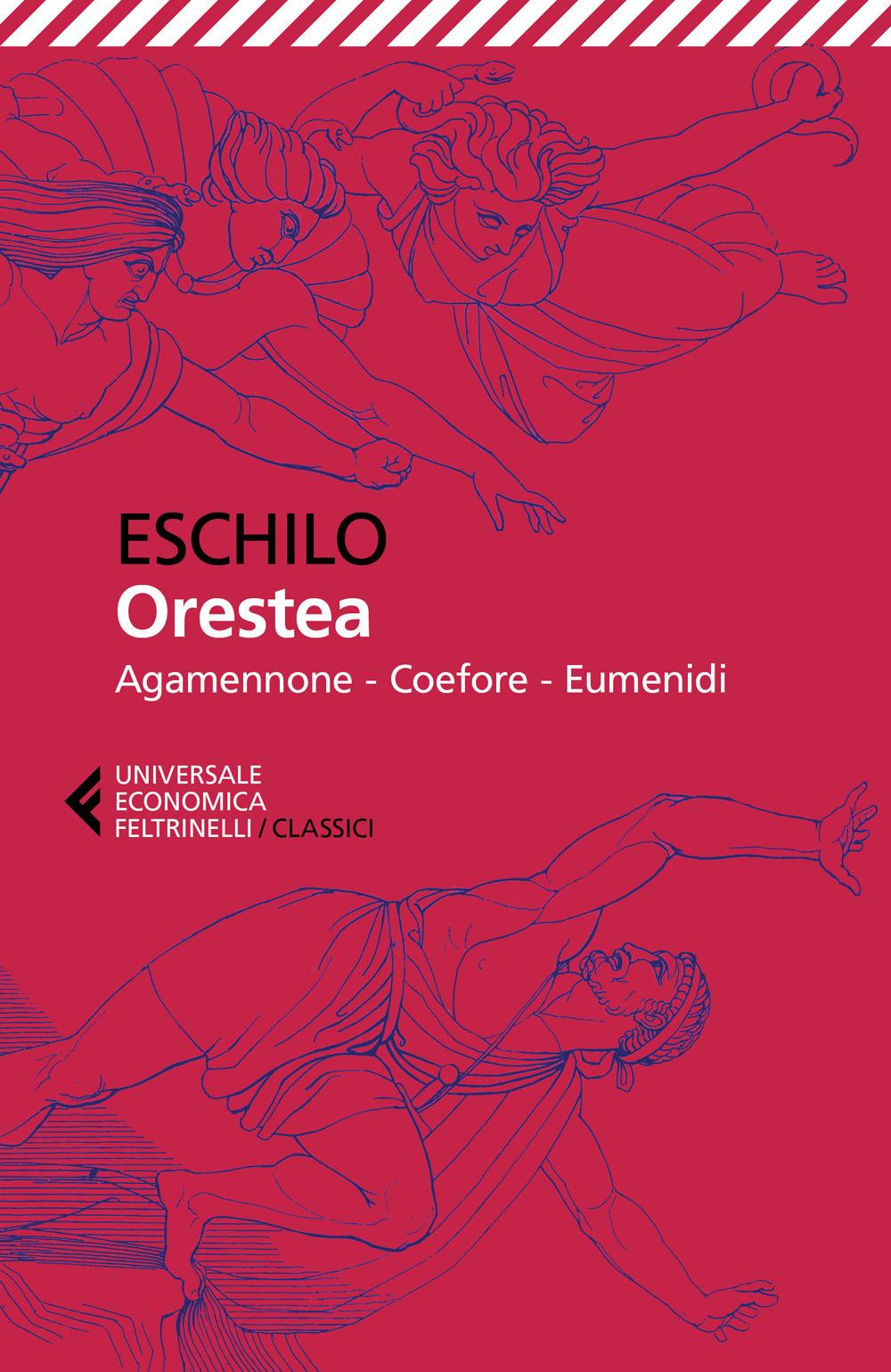 Vorderes Coverbild Orestea. Testo greco a fronte