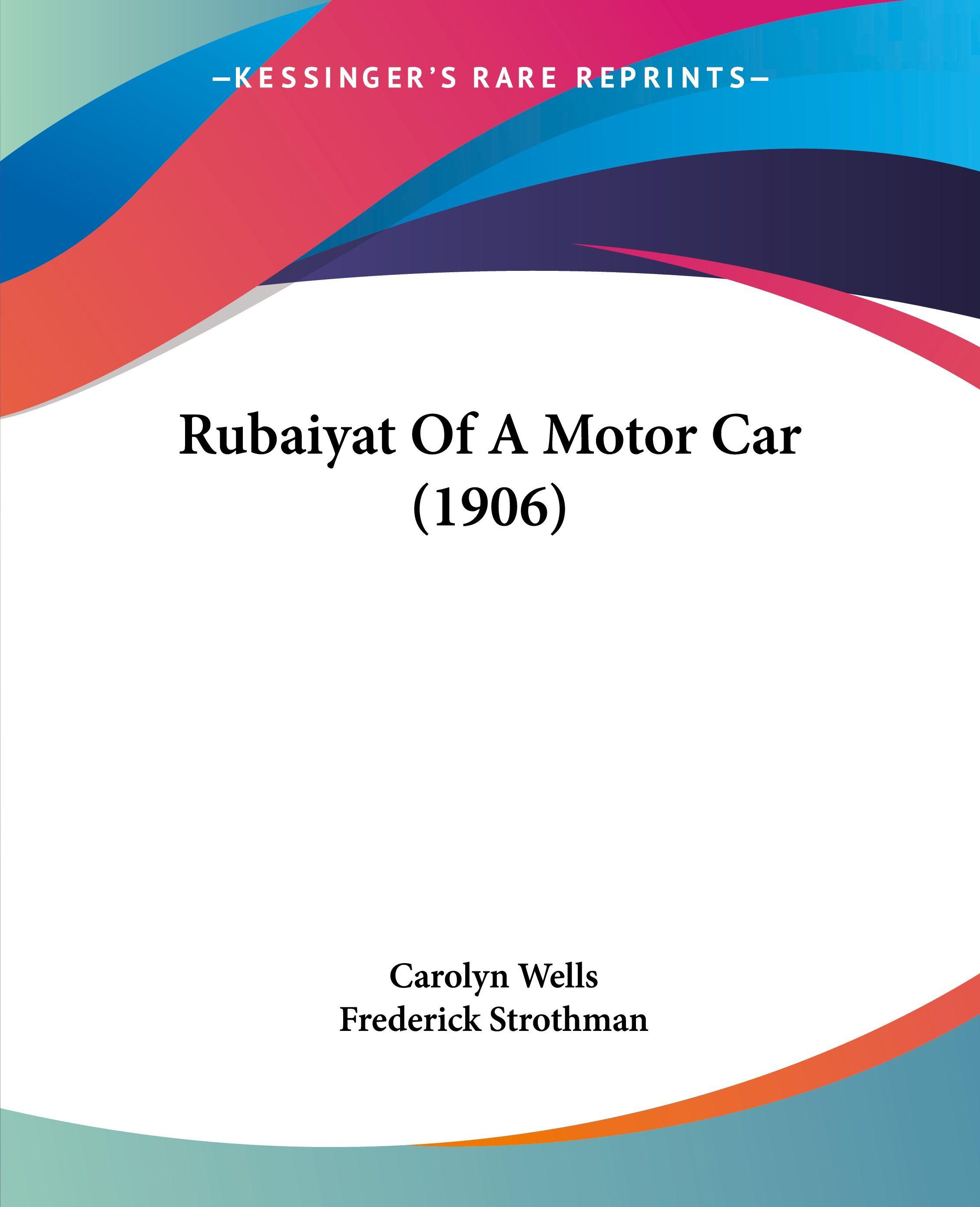 Vorderes Coverbild Rubaiyat Of A Motor Car (1906)