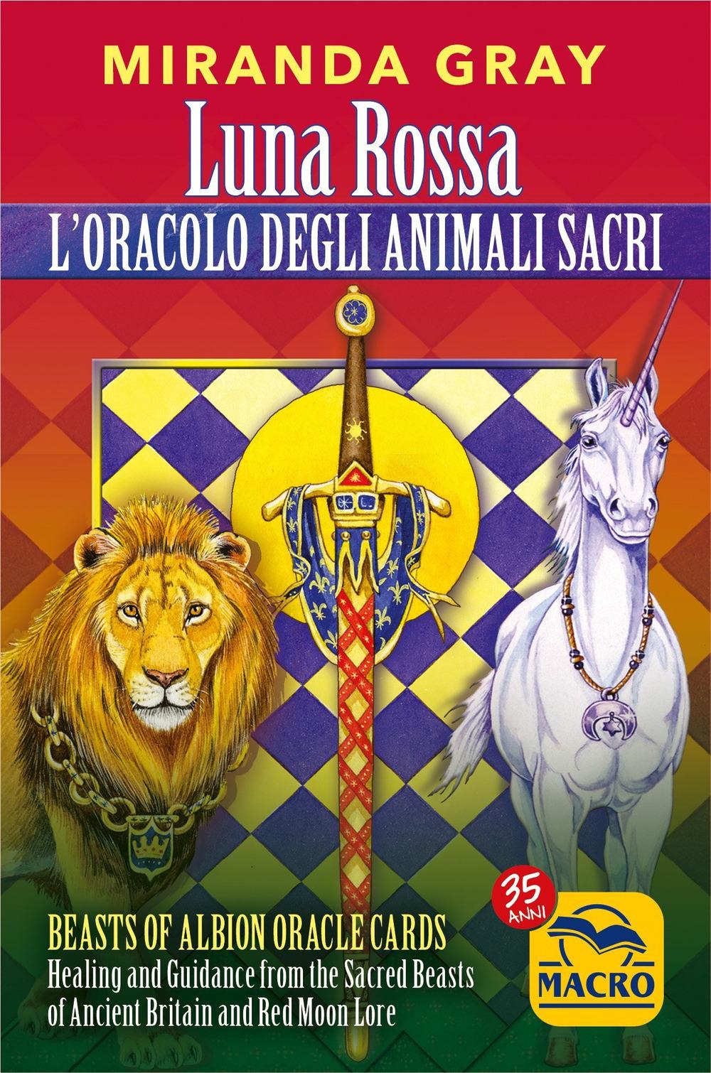 Vorderes Coverbild Luna Rossa. L'oracolo degli animali sacri. Beasts of albion oracle cards