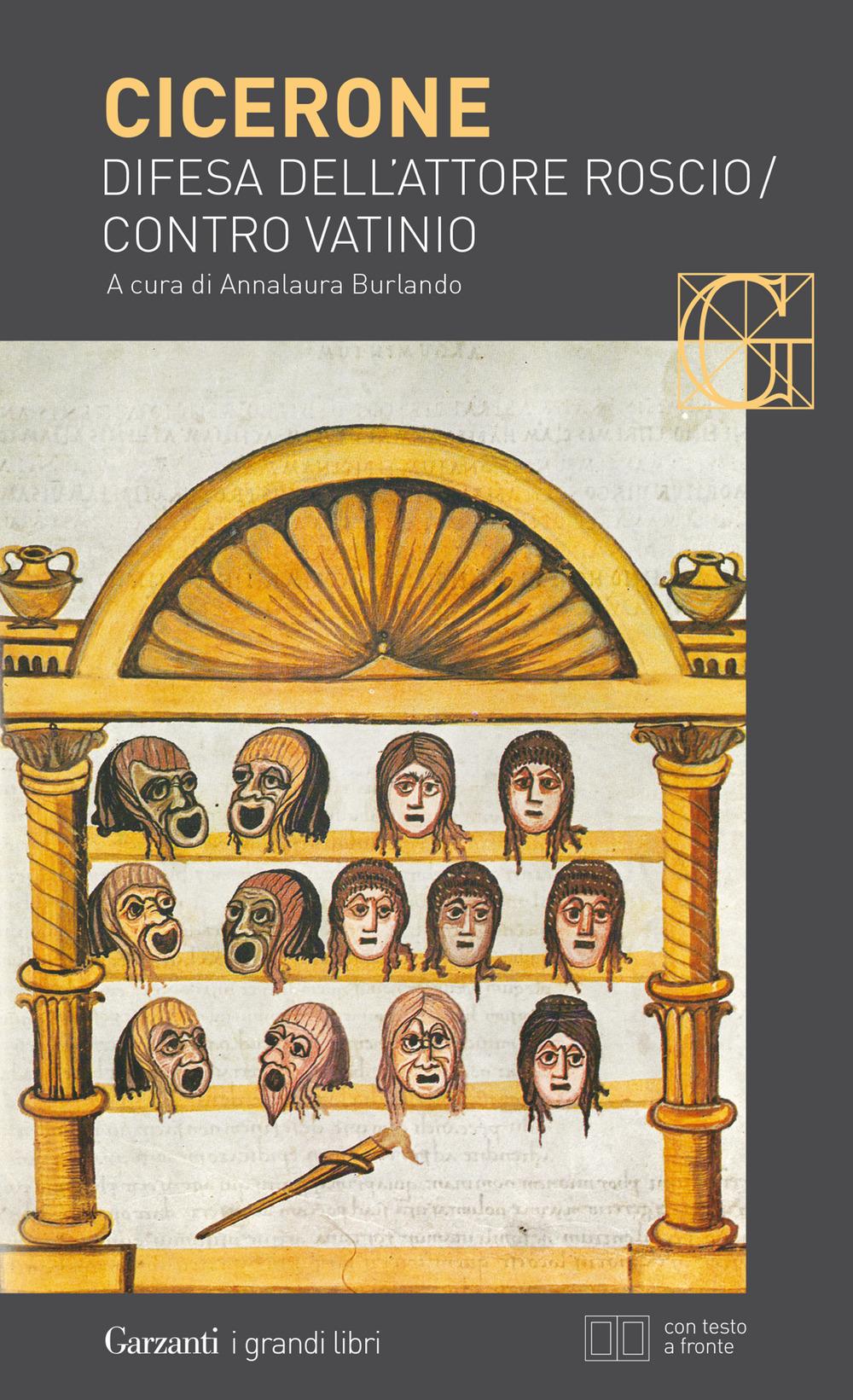 Vorderes Coverbild Difesa dell'attore Roscio-Contro Vatinio. Testo latino a fronte